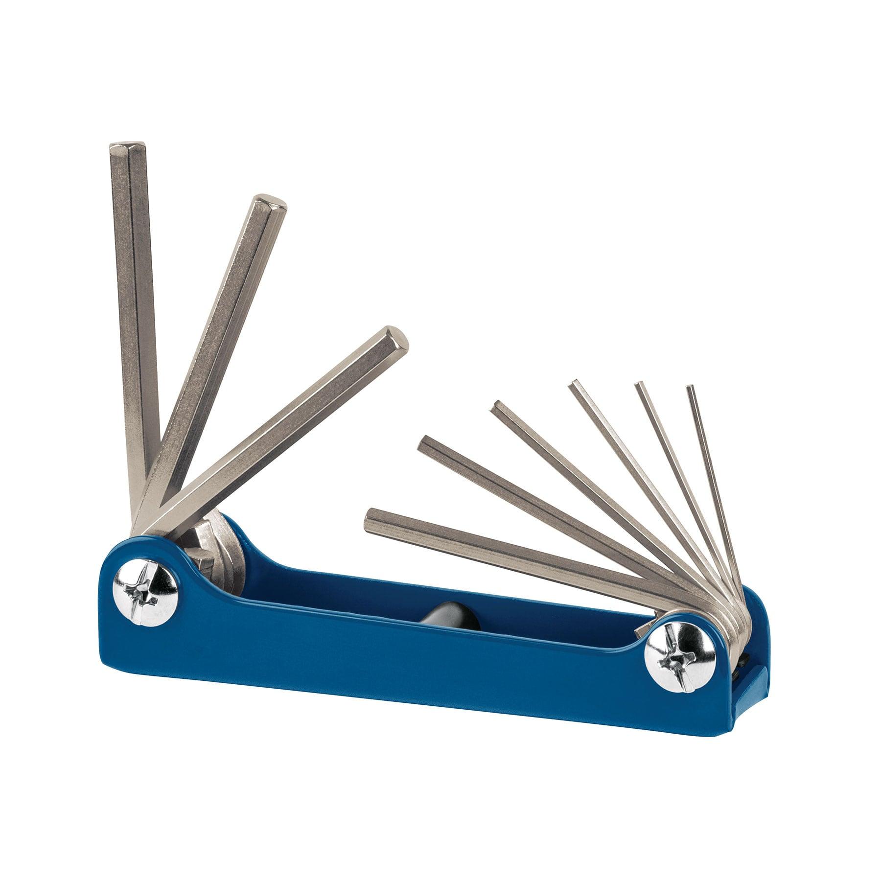 JUEGO DE 9 LLAVES ALLEN MM TIPO NAVAJA, CUERPO DE LÁMINA