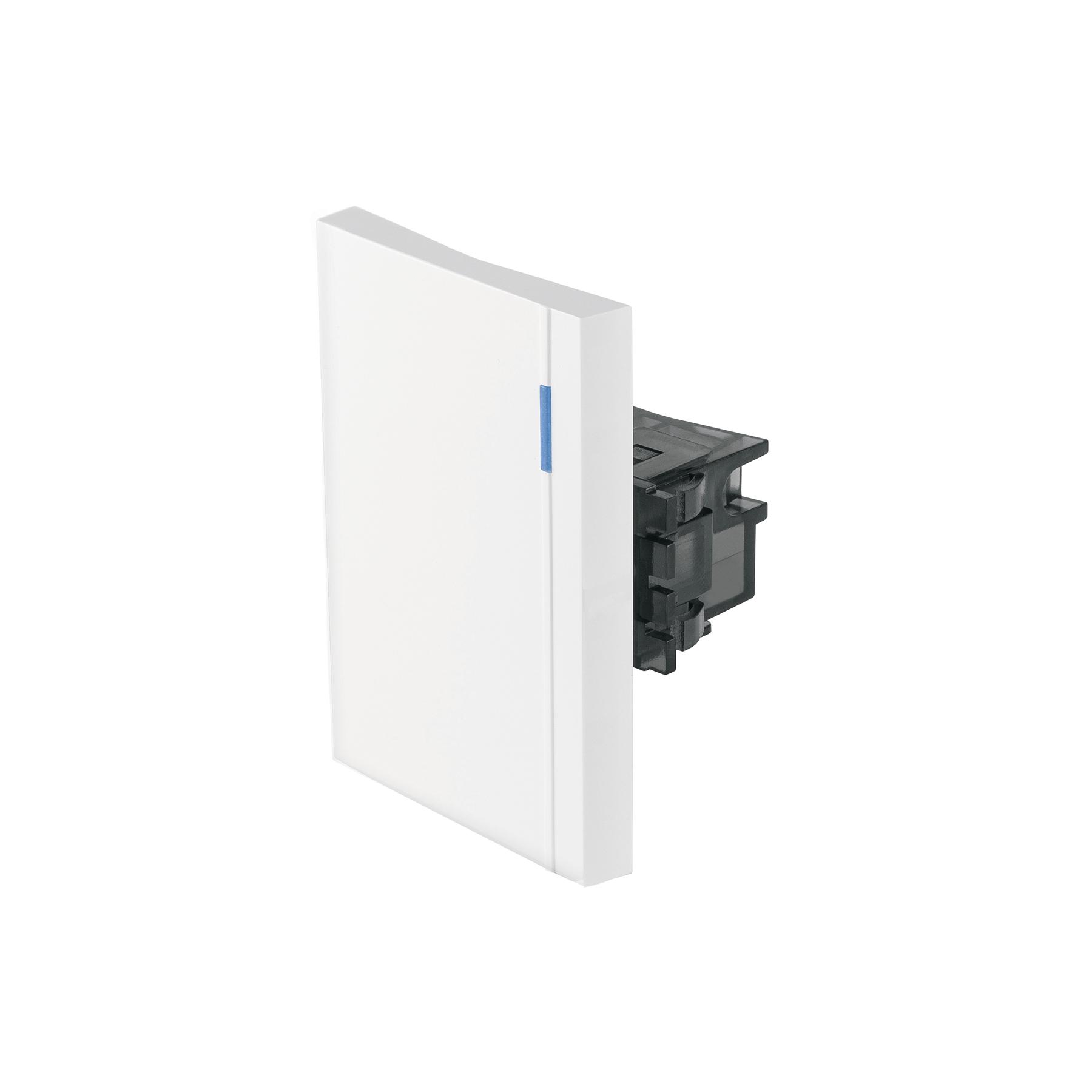 INTERRUPTOR SENCILLO 3 MÓDULOS, LÍNEA ESPAÑOLA, COLOR BLANCO