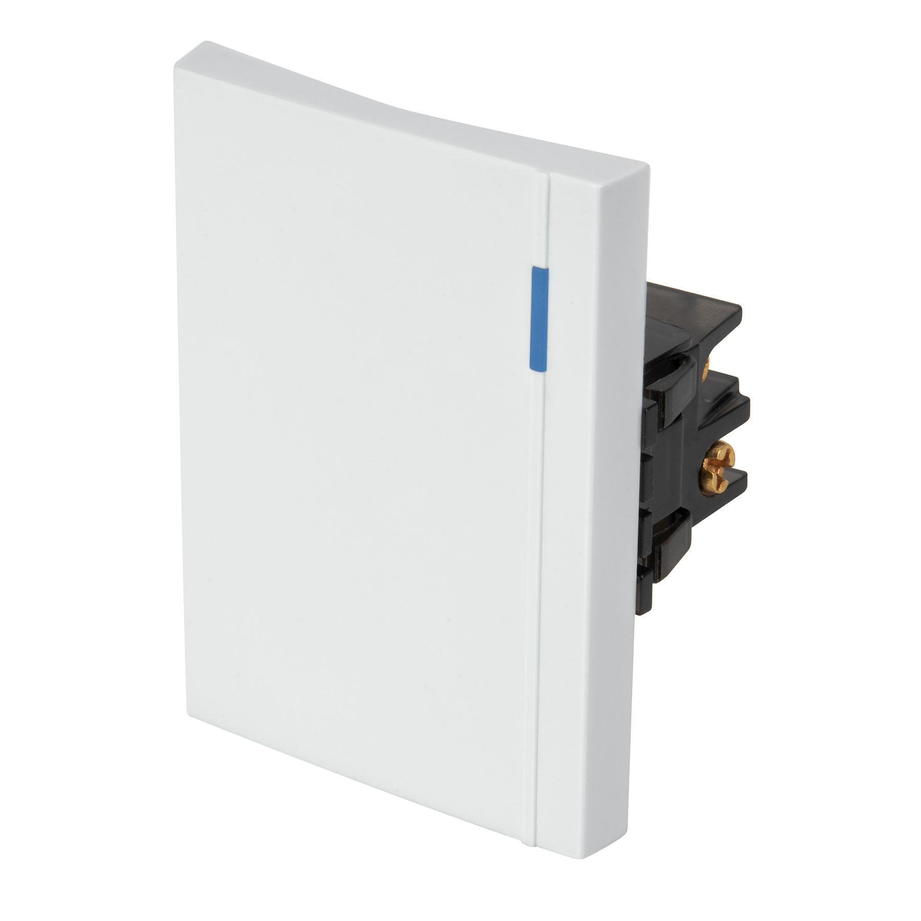 INTERRUPTOR DE 3 VÍAS, 3 MÓDULOS, LÍNEA ESPAÑOLA, BLANCO