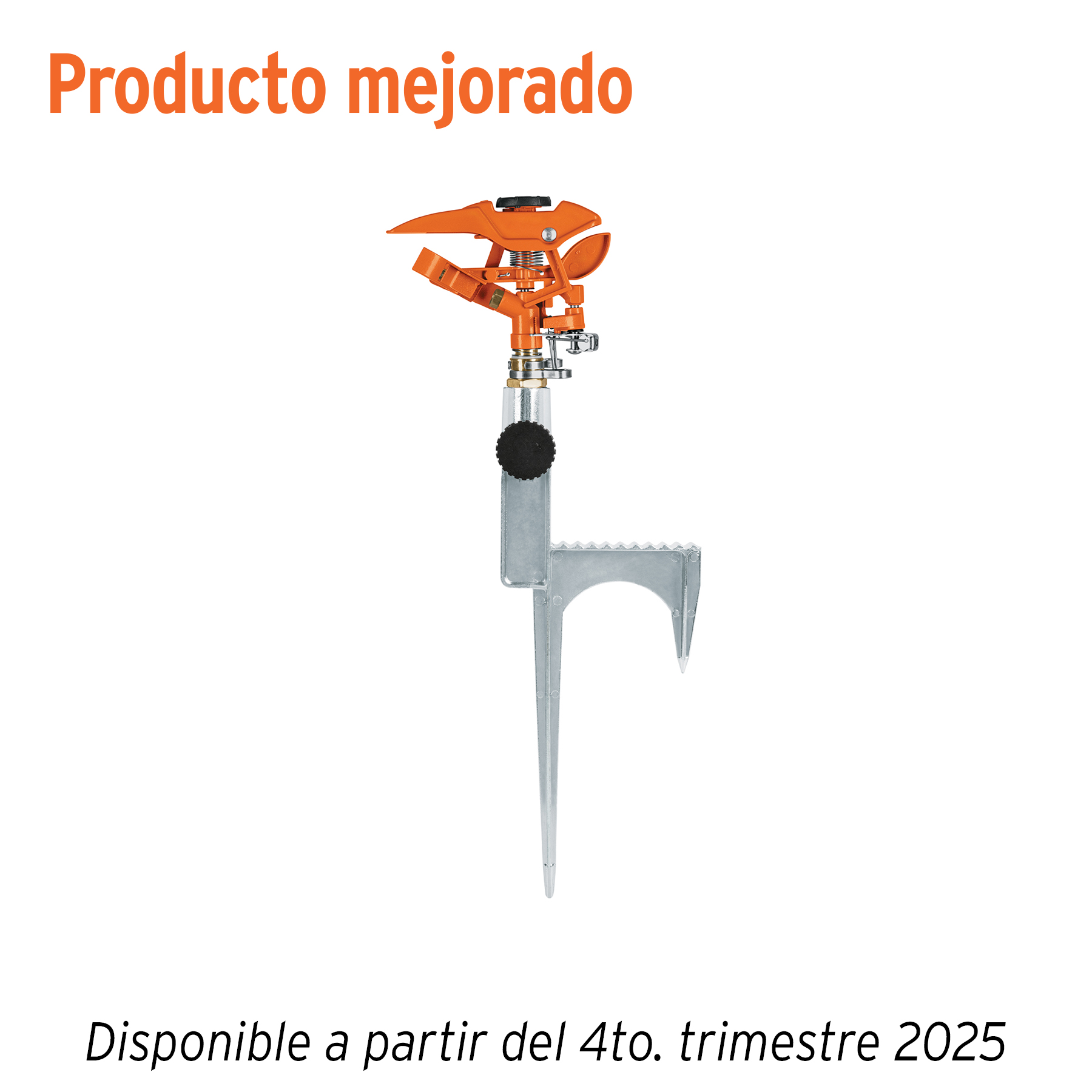 ASPERSOR METÁLICO UNA VÍA, ESTACA DE 11', TRUPER