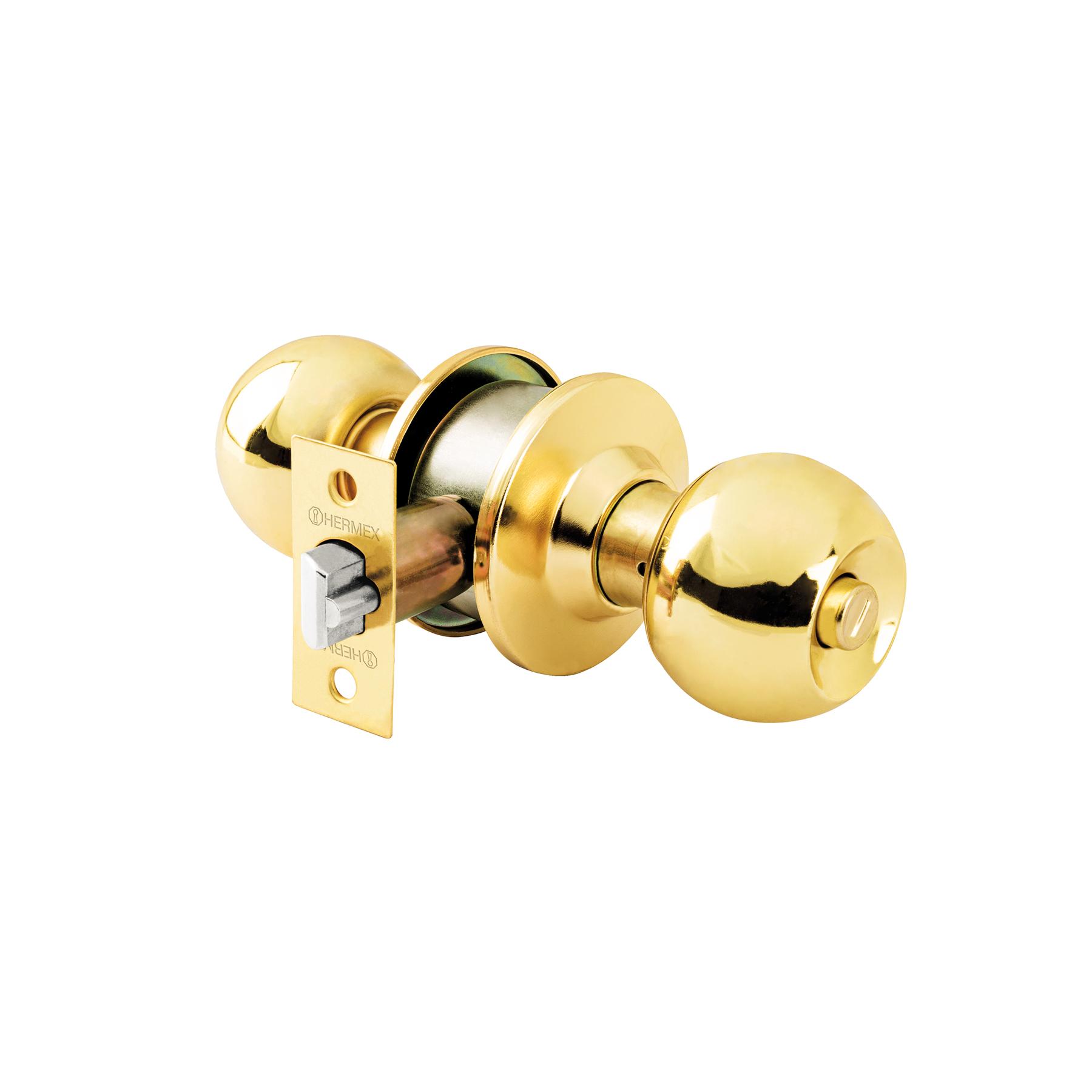 CERRADURA TIPO ESFERA CILÍNDRICO, RECÁMARA, BRILLANTE, BASIC