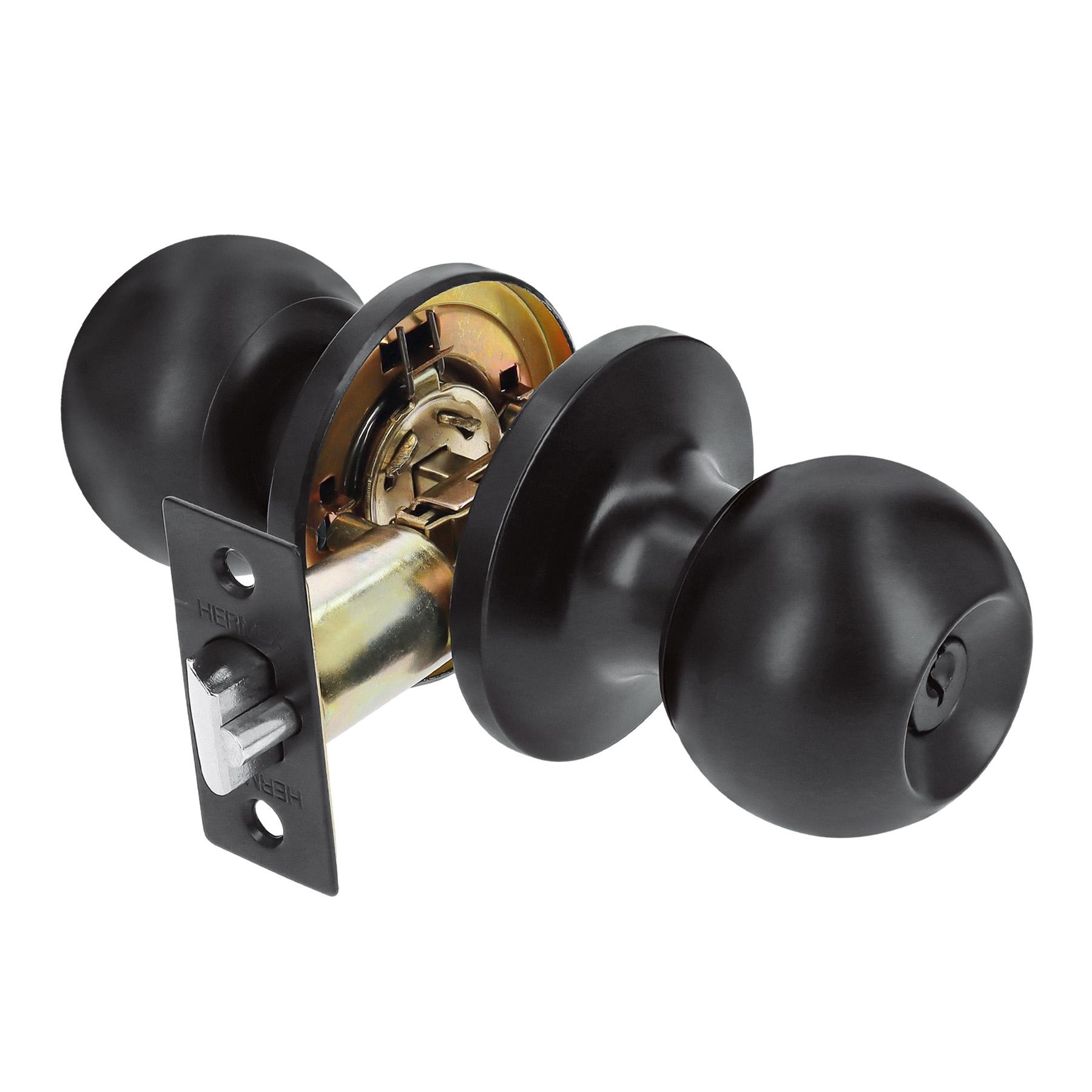 CERRADURA TIPO ESFERA TUBULAR, PARA ENTRADA, NEGRO