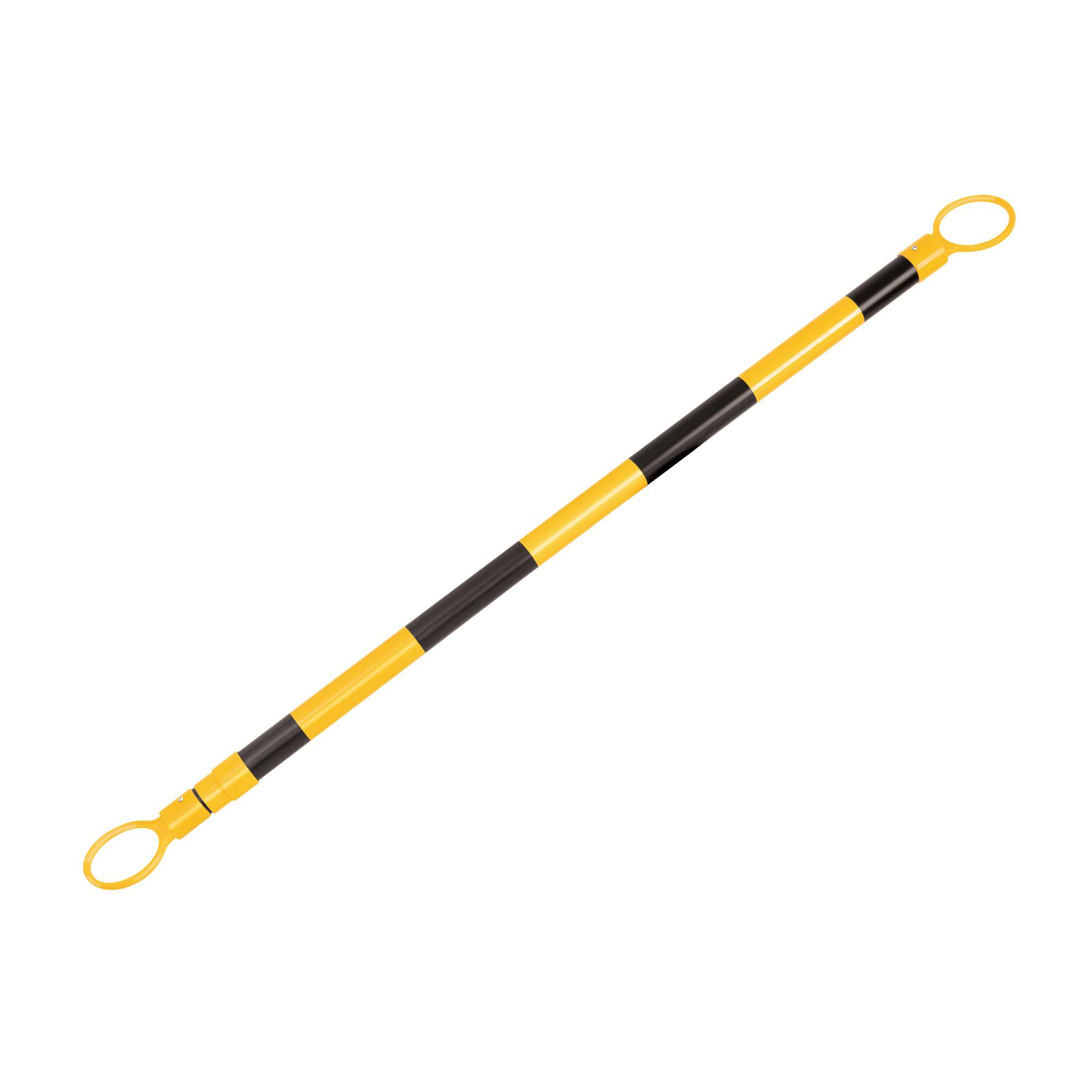 BARRA EXTENSIBLE DE 1.3 A 2.1 M REFLEJANTE PARA CONOS