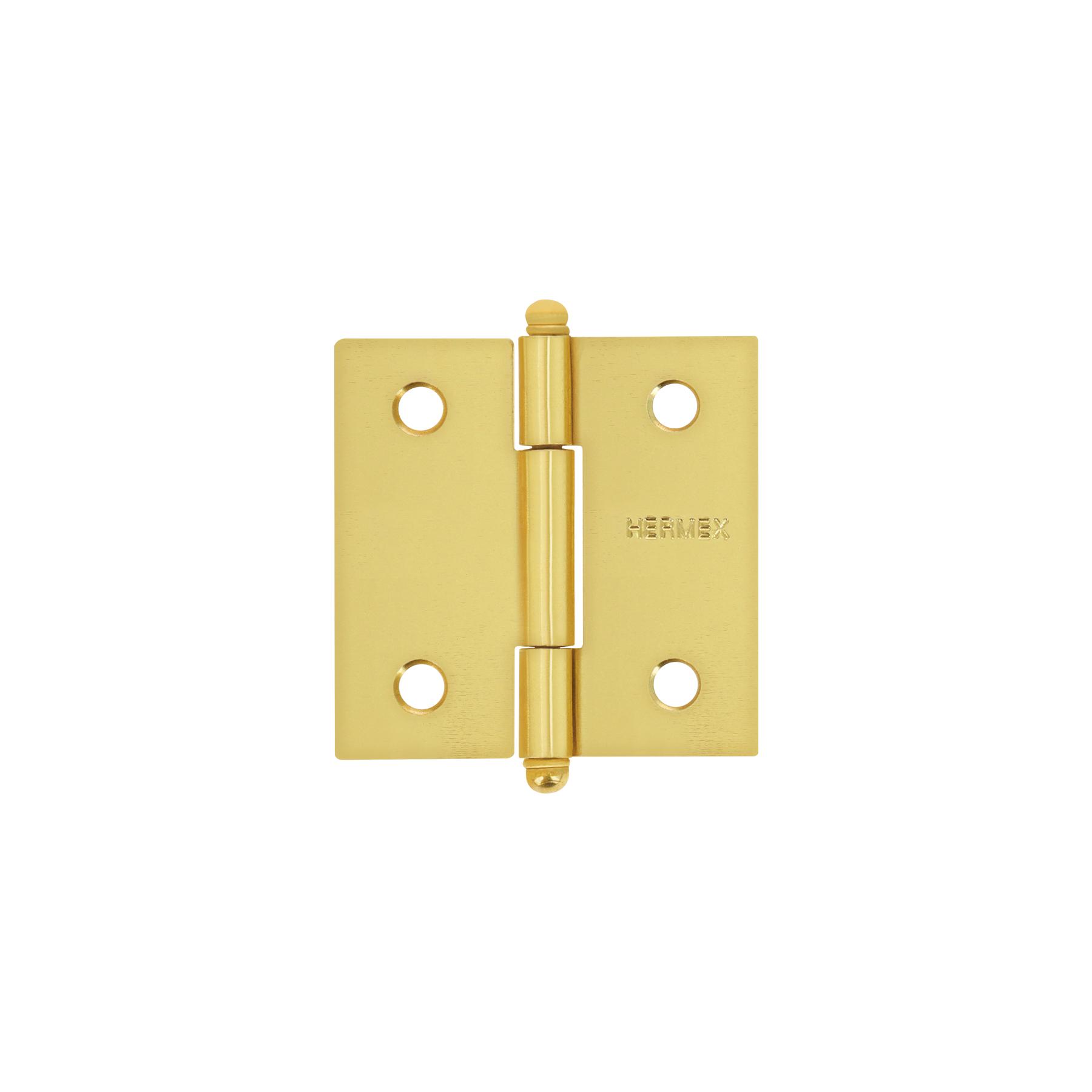 BISAGRA CUADRADA 2' A. LATONADO, CABEZA REDONDA, HERMEX