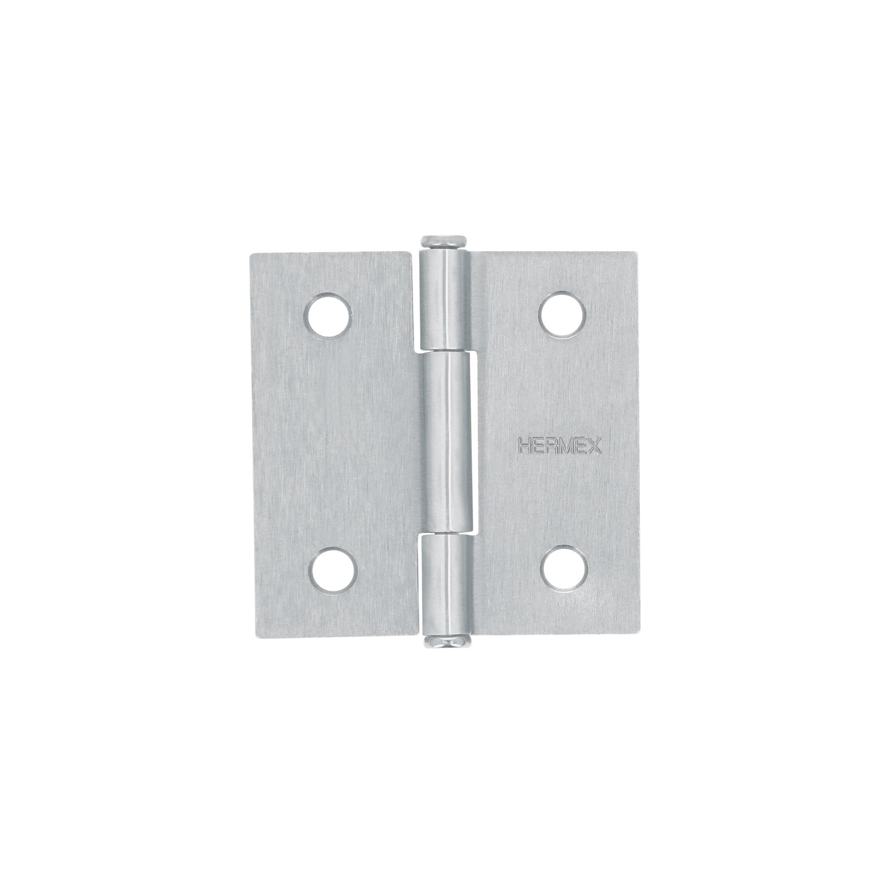 BISAGRA CUADRADA 2', CROMO MATE, CABEZA PLANA, HERMEX