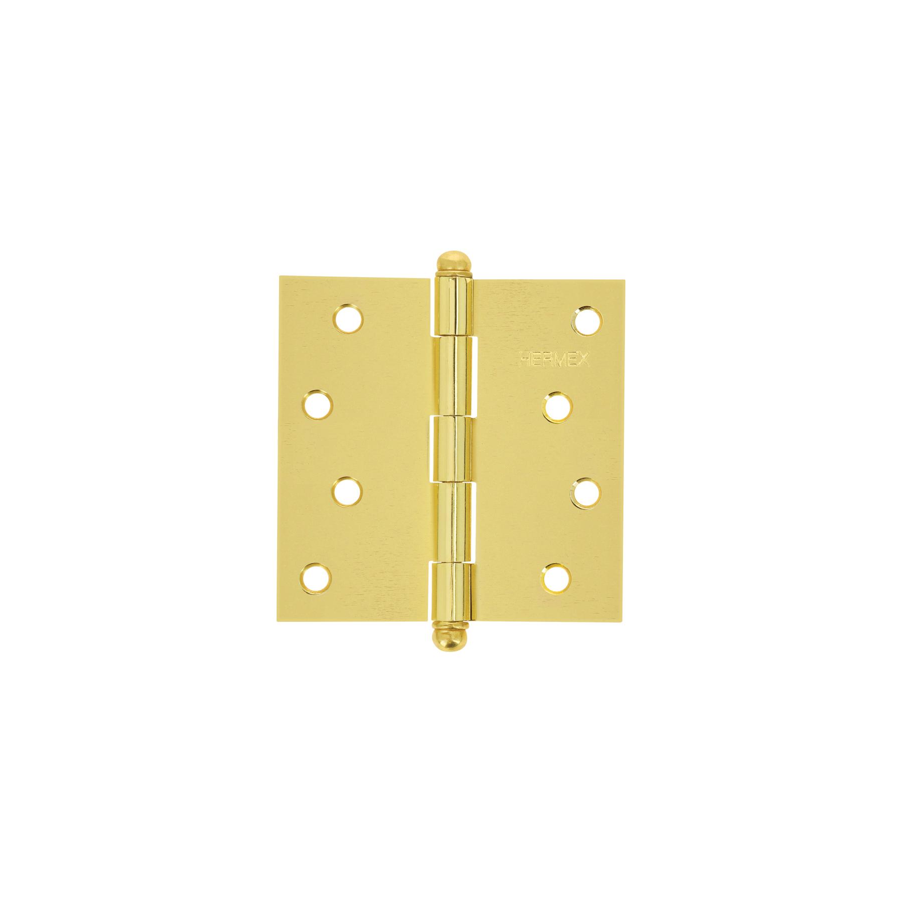 BISAGRA CUADRADA 4' A. LATONADO, CABEZA REDONDA, HERMEX