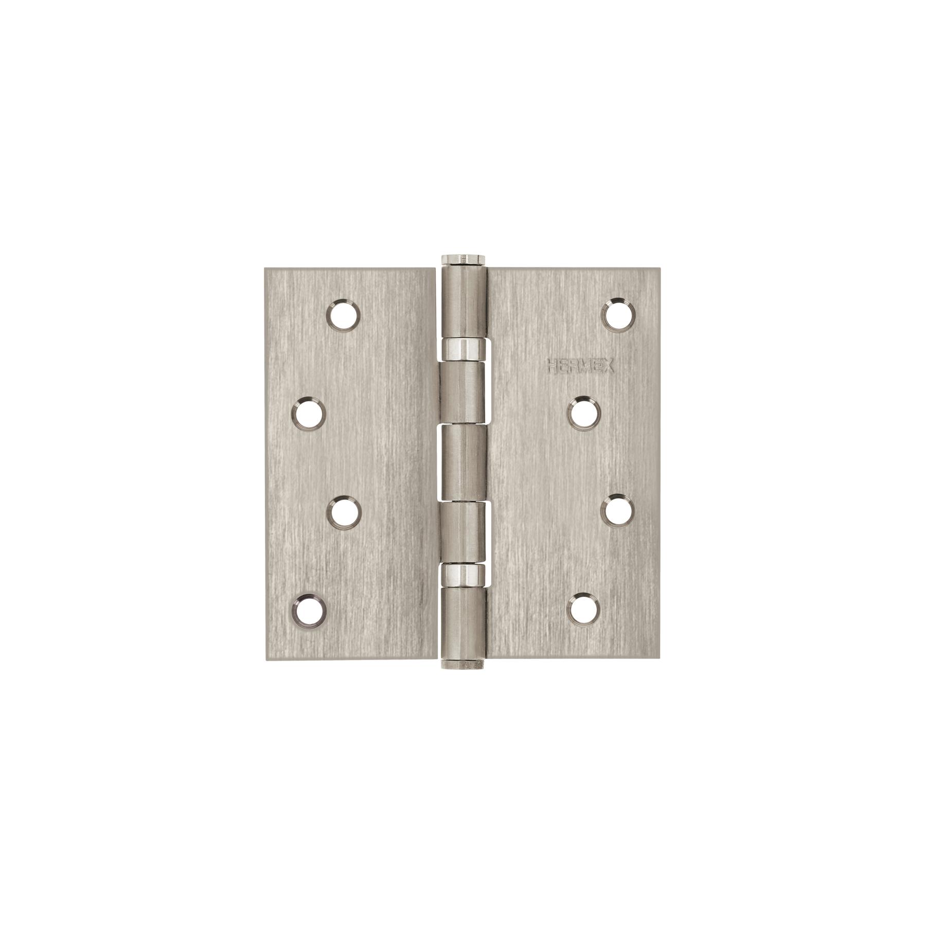 BISAGRA CUADRADA 4' ACERO INOX, CABEZA PLANA, HERMEX