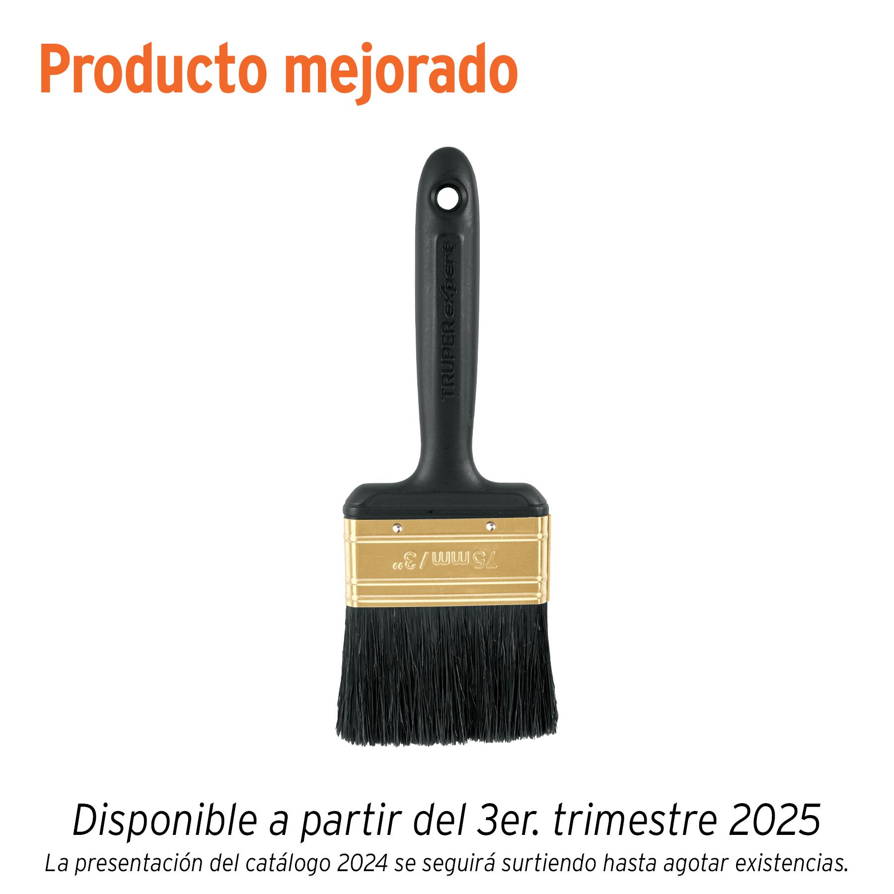 BROCHA PROFESIONAL DE 3' MANGO DE PLÁSTICO, TRUPER EXPERT
