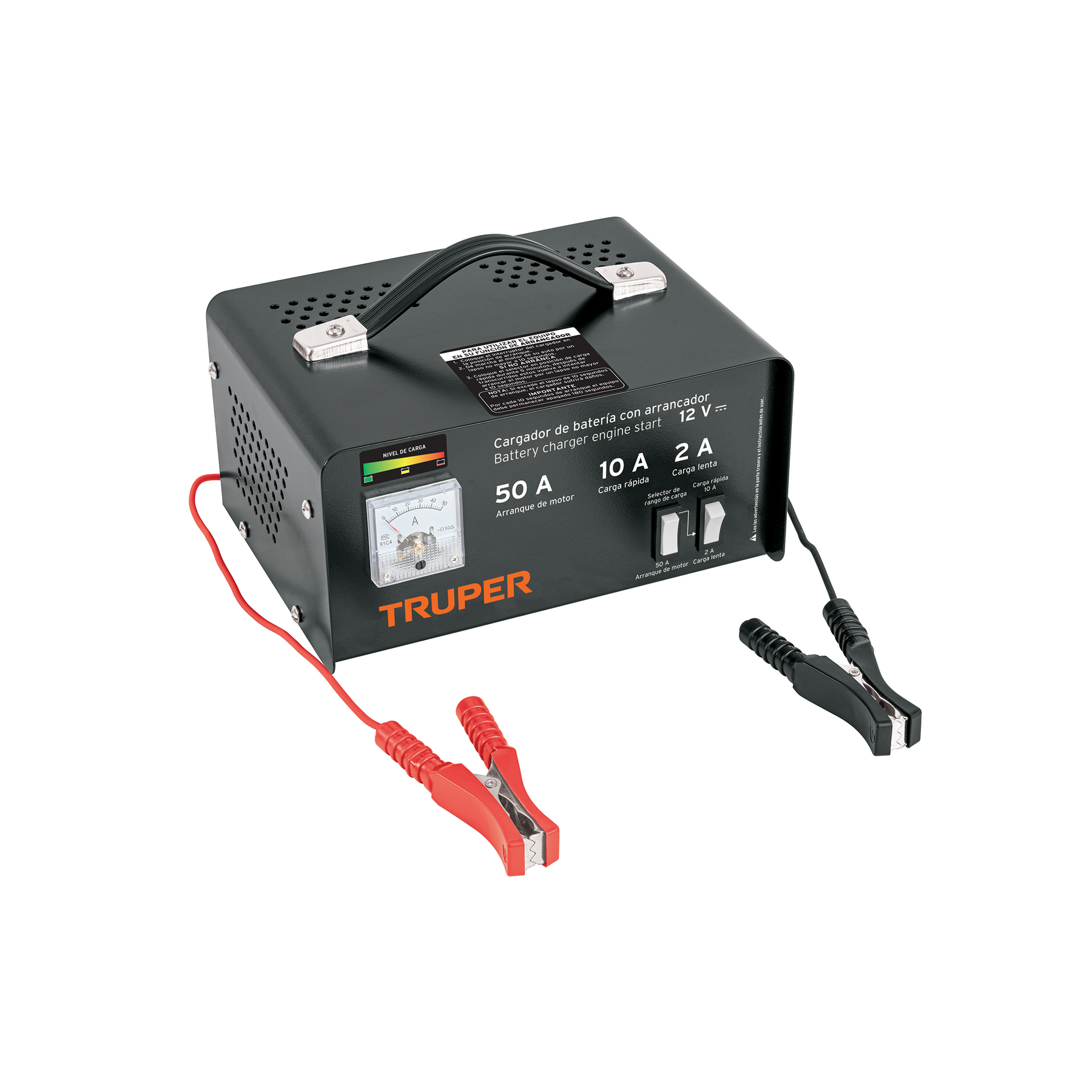 CARGADOR DE 50 A PARA BATERÍAS DE 12 V, TRUPER