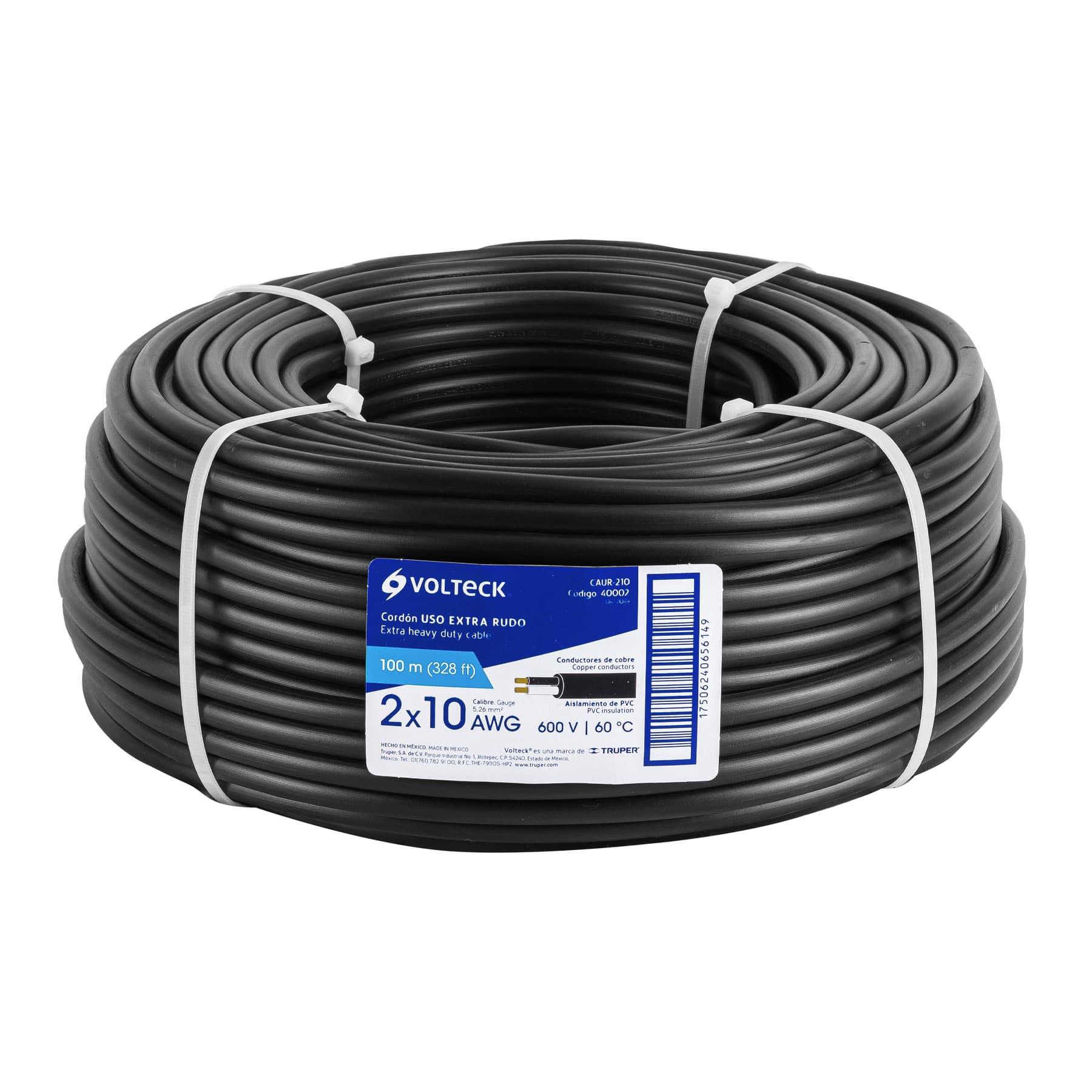 CABLE USO RUDO, 2X10, 100 M.