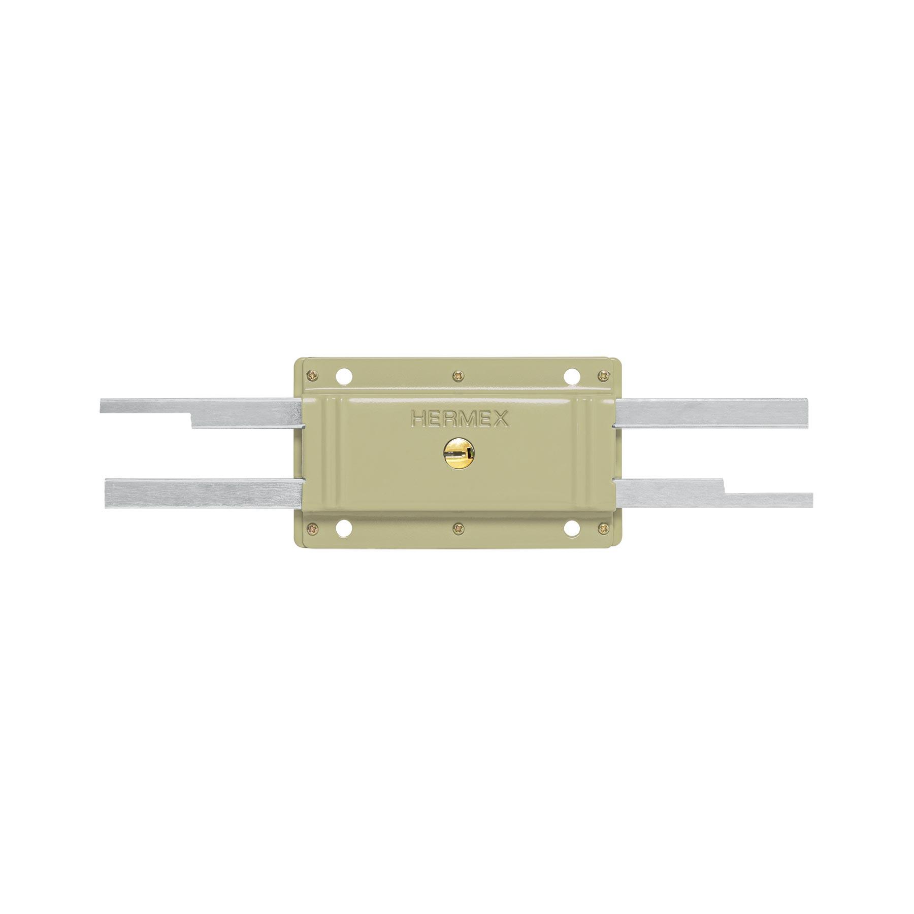 CERRADURA DOBLE BARRA, DOBLE CERROJO, HERMEX