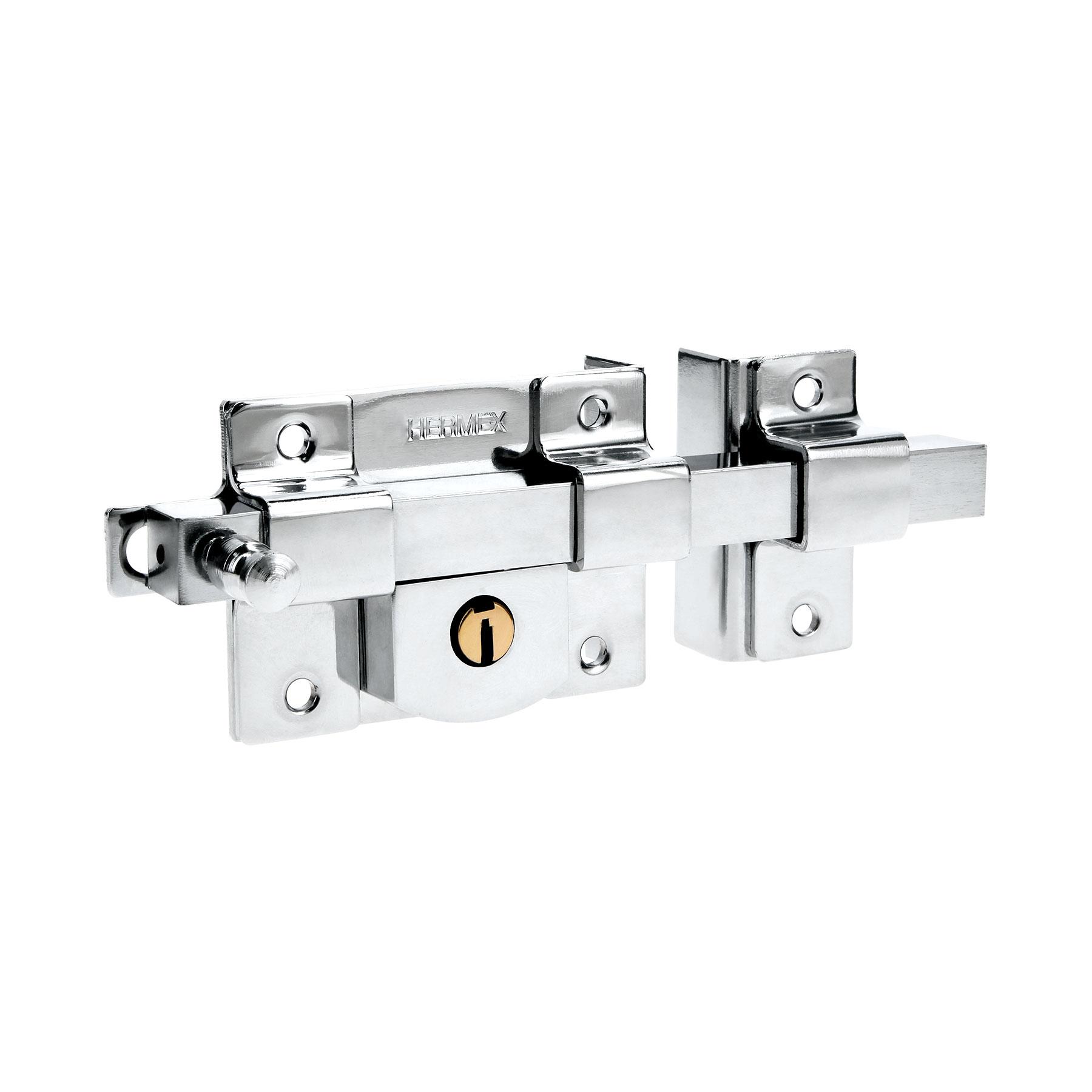 CERRADURA DE BARRA FIJA, DERECHA, HERMEX