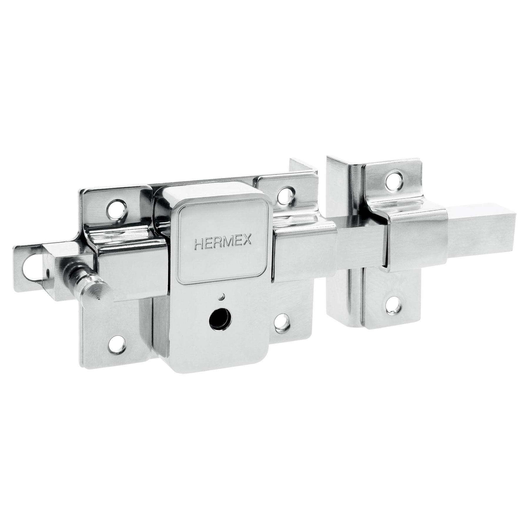 CERRADURA DE BARRA FIJA, LLAVE TETRA, DERECHA, HERMEX