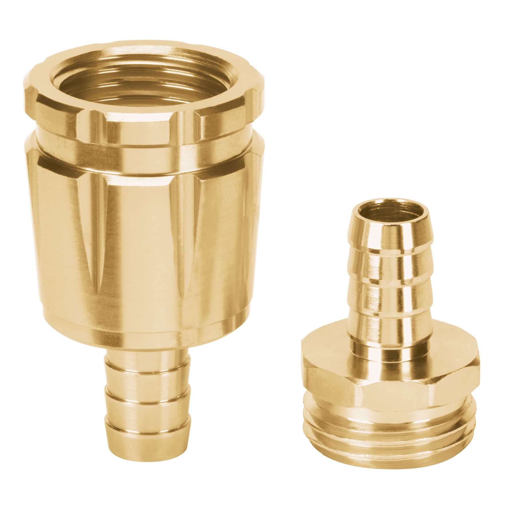 JUEGO DE CONECTORES 1/2' MACHO/HEMBRA ROBUSTOS DE ALUMINIO