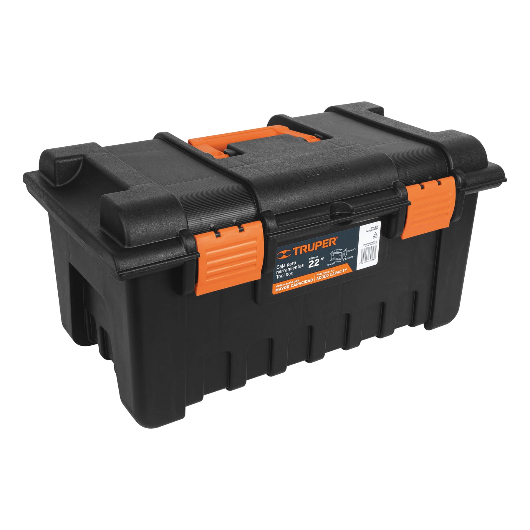 CAJA PARA HERRAMIENTA DE 22' SIN COMPARTIMENTOS, TRUPER