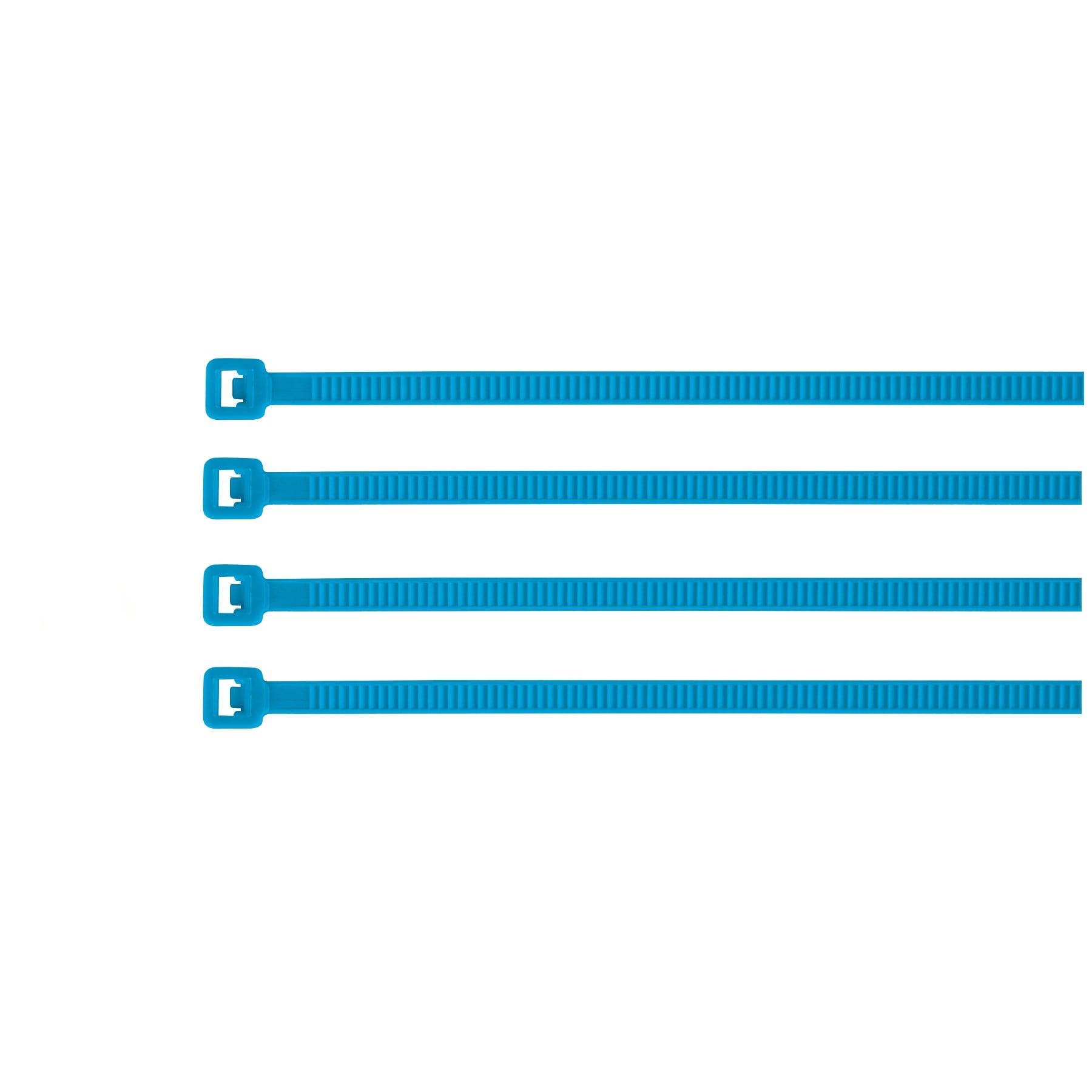 BOLSA CON 50 CINCHOS PLÁSTICOS 50 LB, 300 X 4.5 MM, AZULES