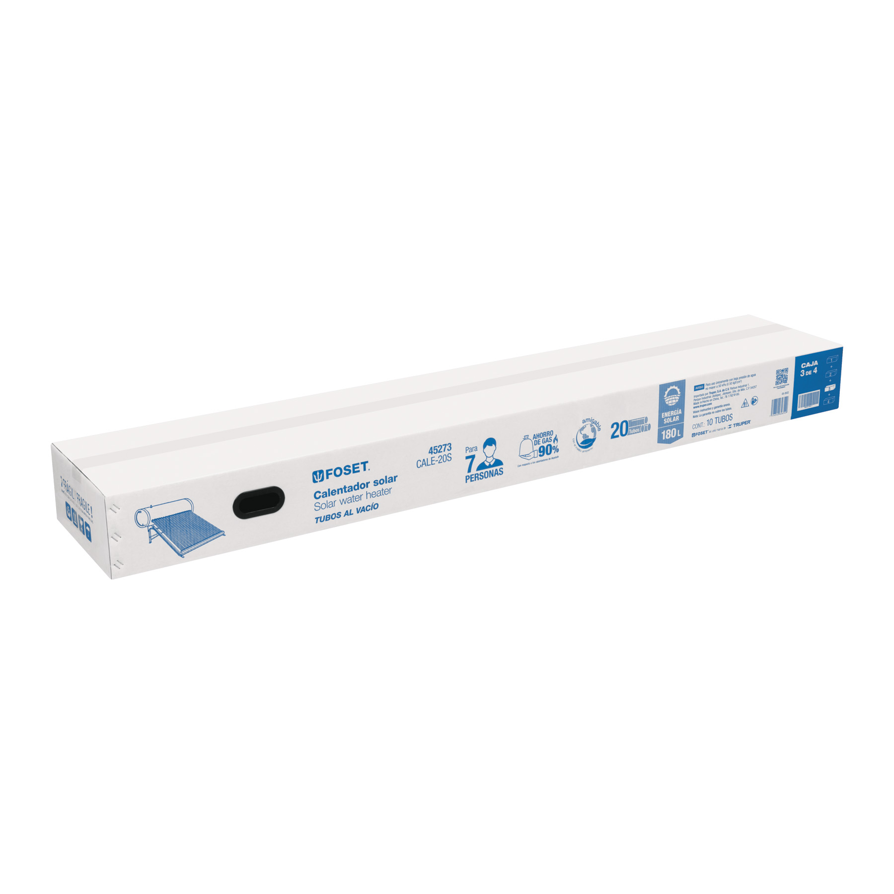 CAJA DE EMPAQUE DE REPUESTO 1 DE 2 PARA TUBOS CALE-20S
