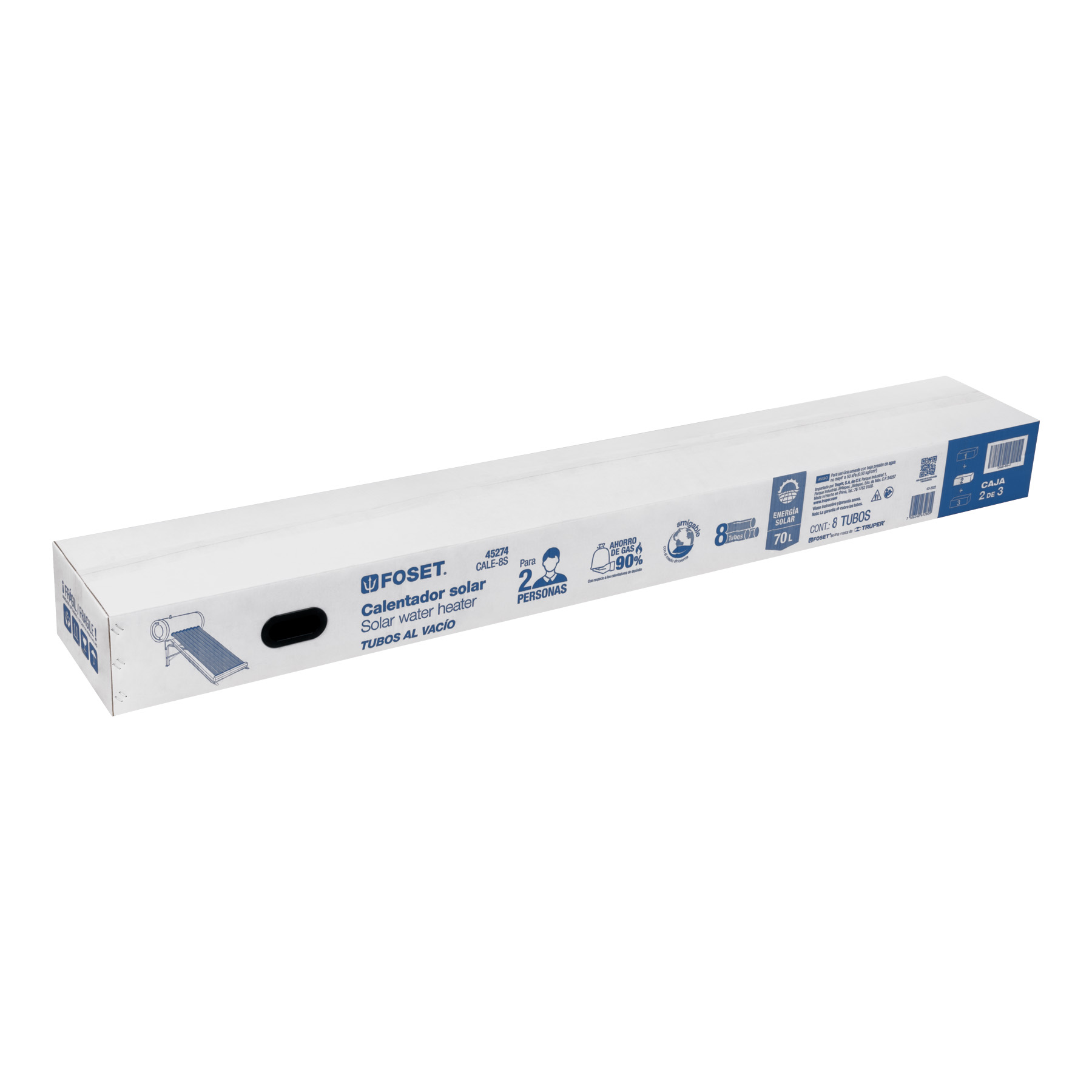 CAJA DE EMPAQUE DE REPUESTO PARA TUBOS CALE-8S, FOSET