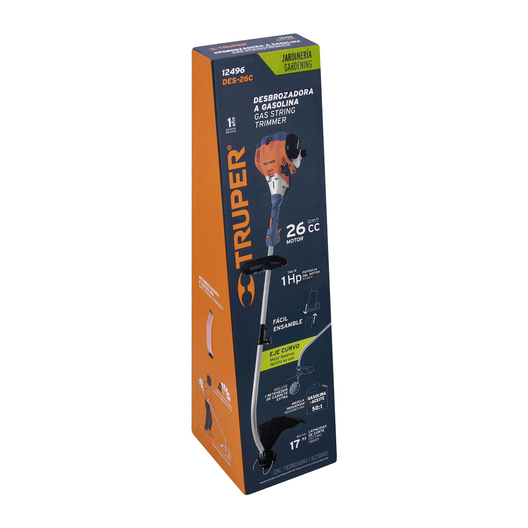 CAJA DE EMPAQUE DE REPUESTO PARA DES-26C, TRUPER