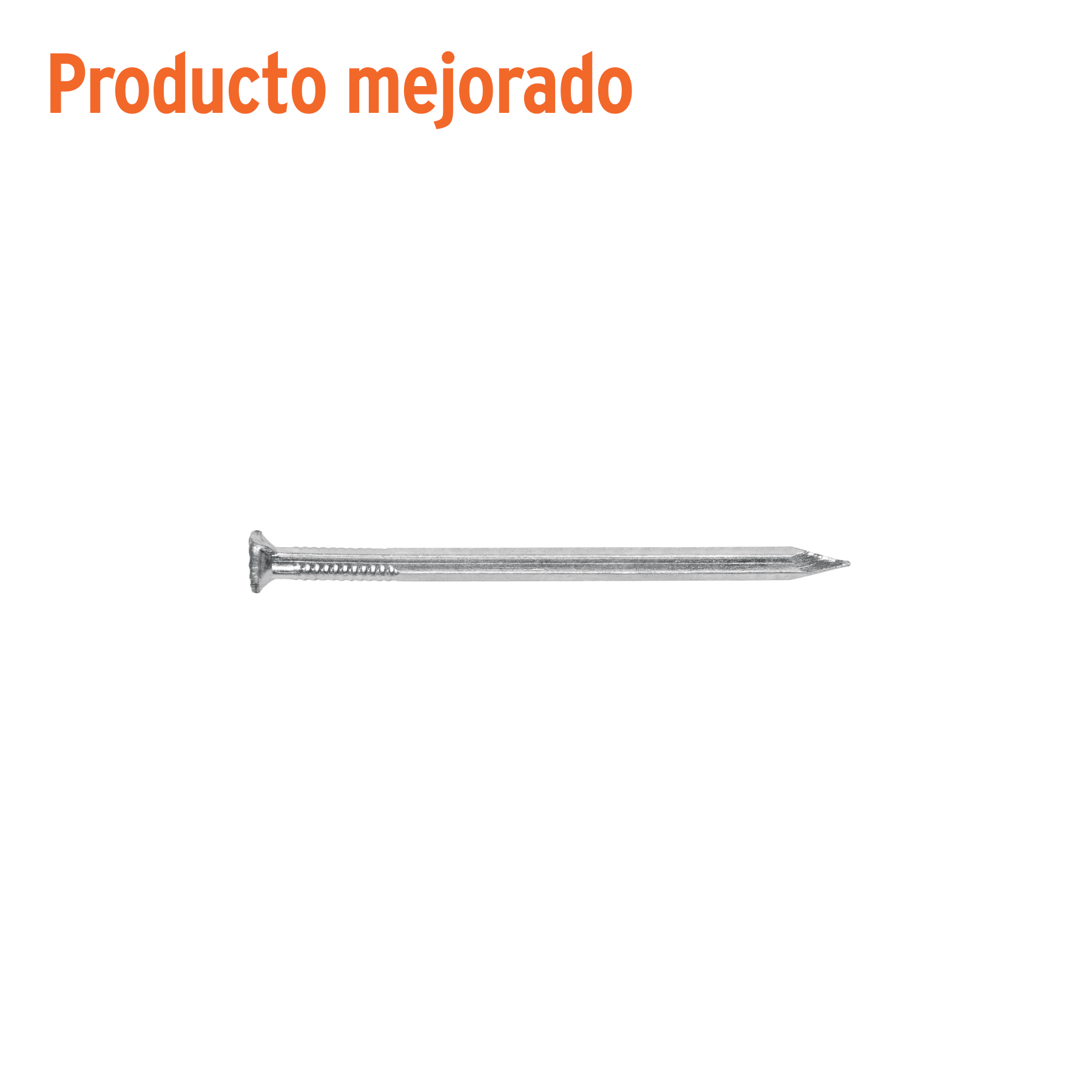 KILO DE CLAVO PARA CONCRETO 2-1/2' GALVANIZADO, CAJA 25 KG