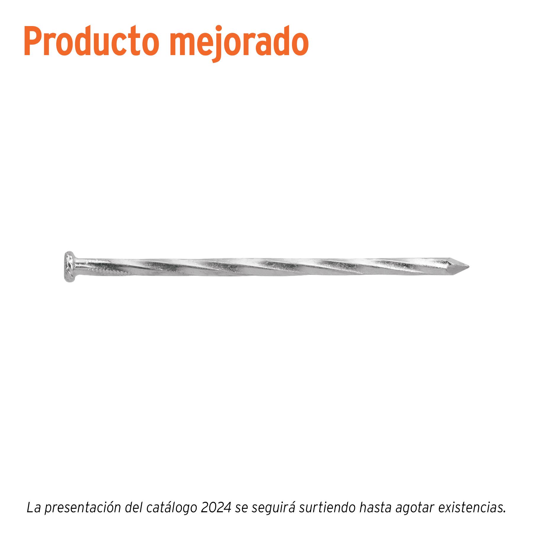 KILO DE CLAVO PARA CONCRETO 3-1/2' GALVANIZADO, CAJA 25 KG