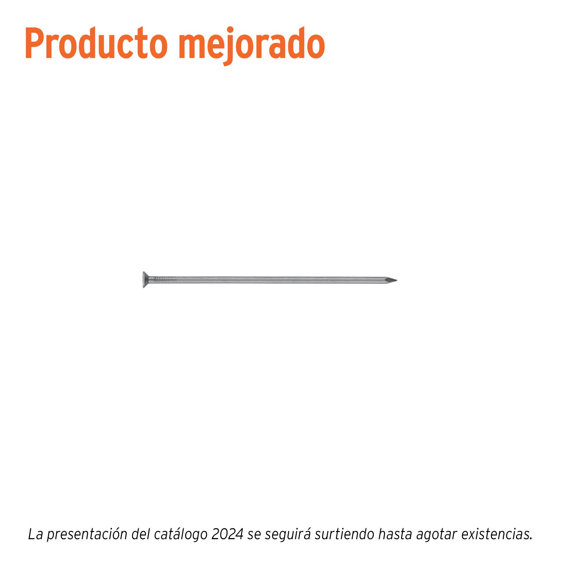 BOLSA CON 1 KG DE CLAVO ESTÁNDAR 2-1/2' CON CABEZA, FIERO