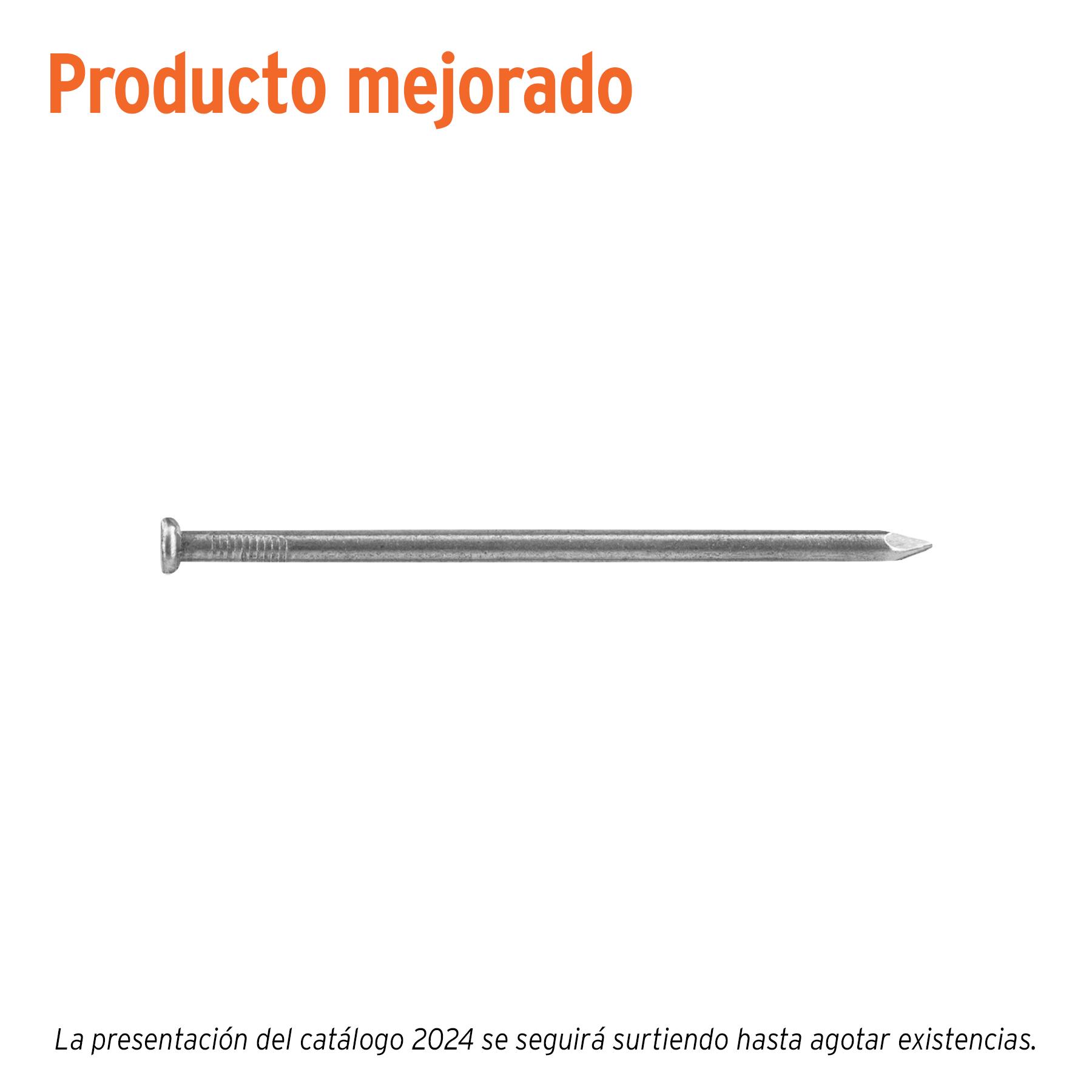 BOLSA CON 1 KG DE CLAVO ESTÁNDAR 4' CON CABEZA, FIERO