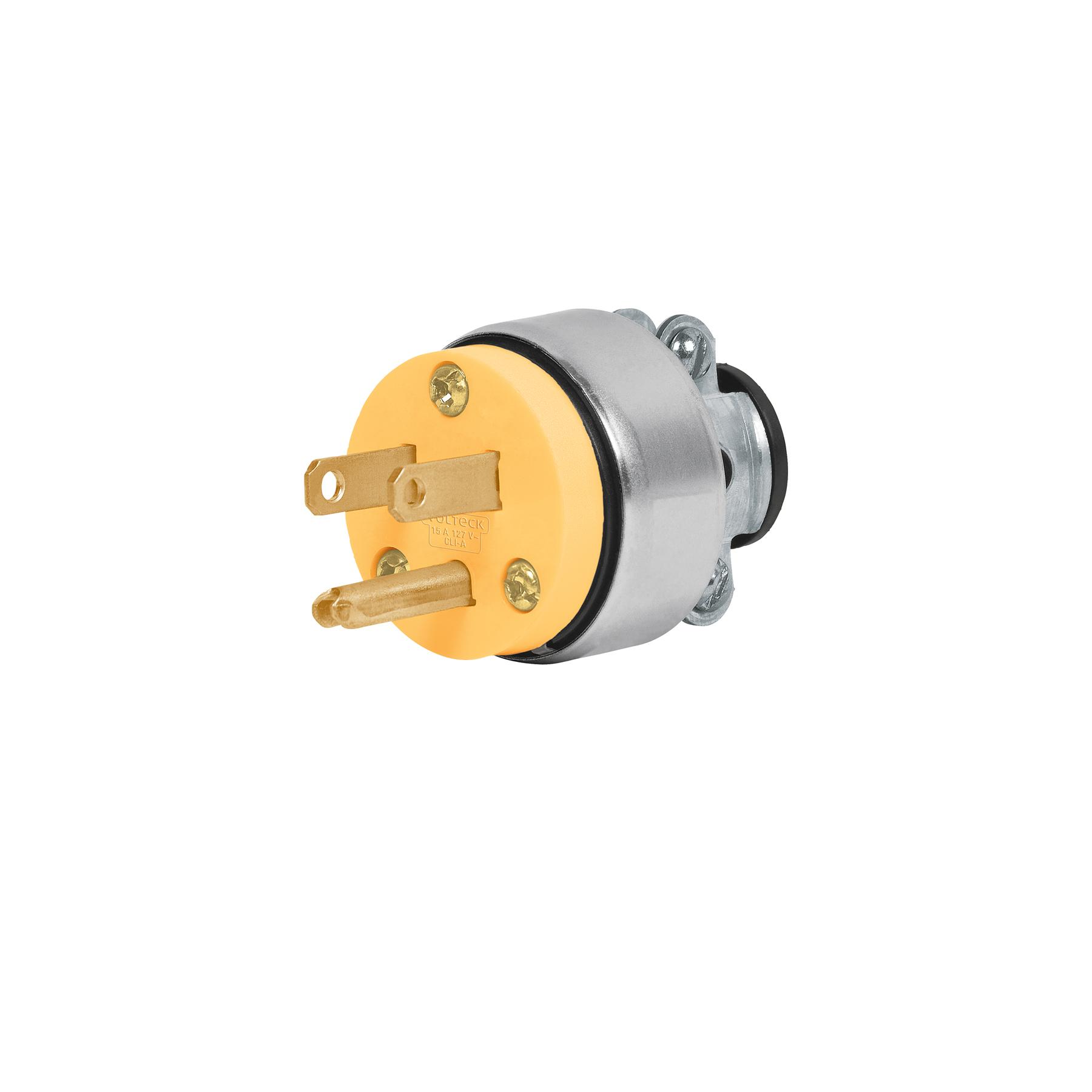 CLAVIJA INDUSTRIAL BLINDADA ATERRIZADA, 2 POLOS+TIERRA