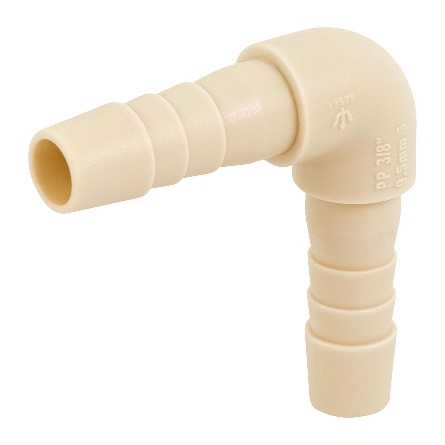 CODO 90° INSERCIÓN DE 3/8' DE POLIPROPILENO, FOSET