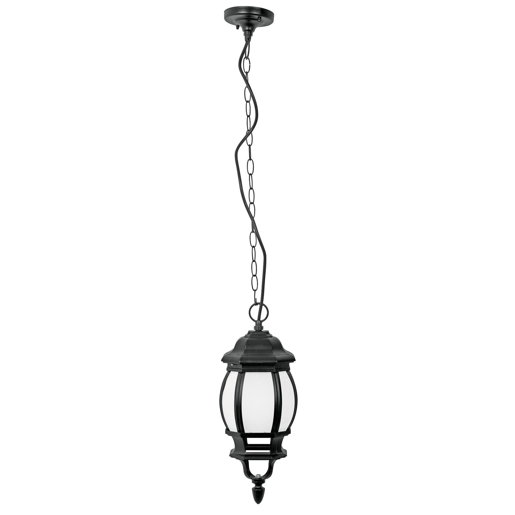 ARBOTANTE DE LED 8 W TIPO FAROL COLGANTE NEGRO, VOLTECK