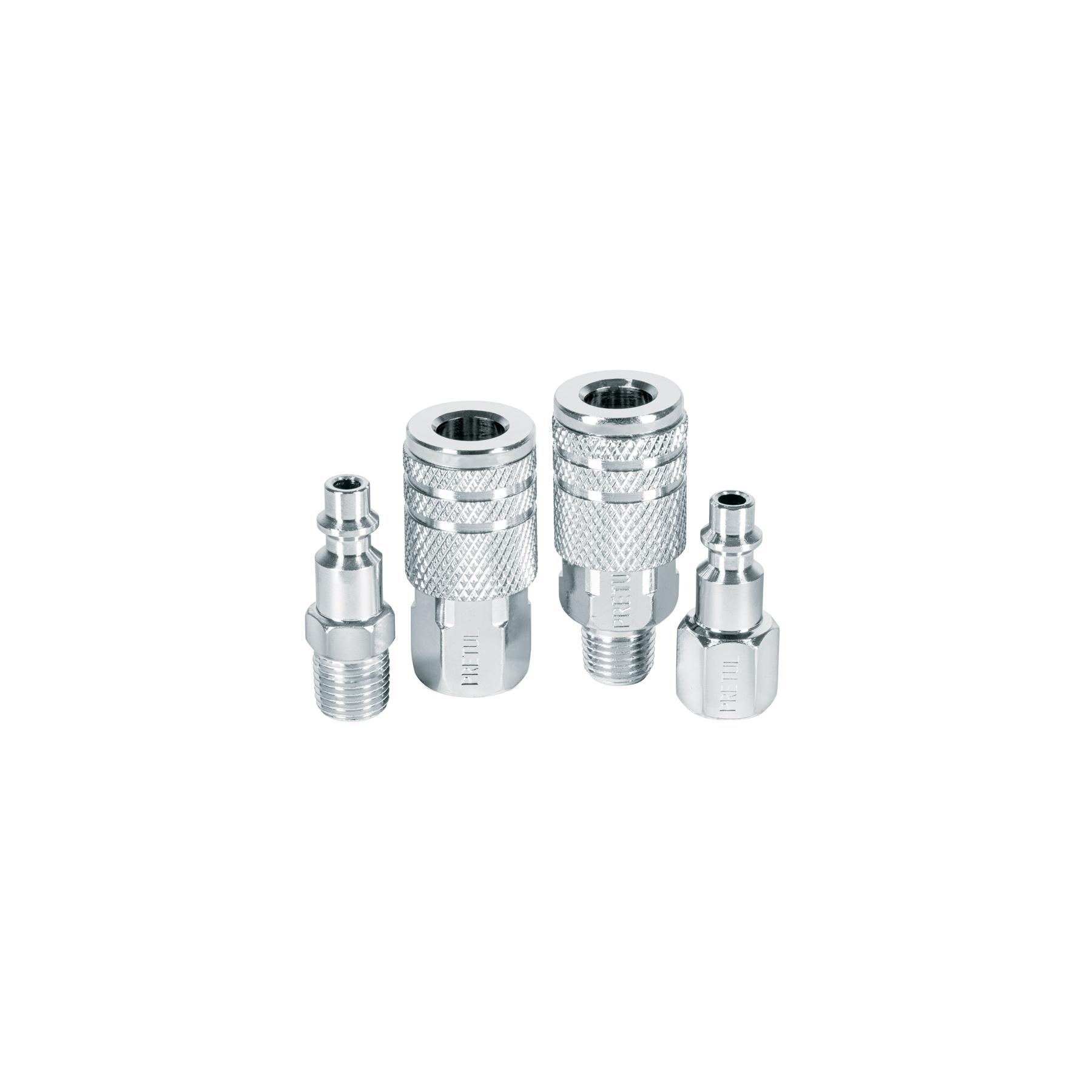 JUEGO DE 2 CONECTORES Y 2 COPLES PARA COMPRESOR, PRETUL