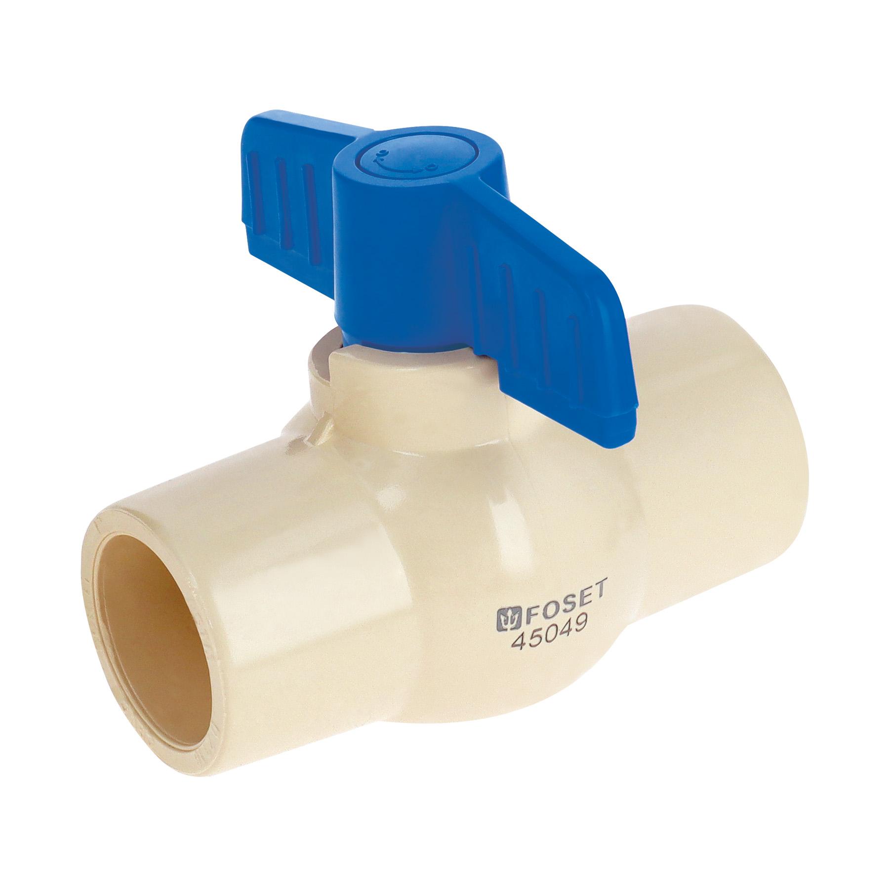 VÁLVULA DE ESFERA DE CPVC 1', FOSET