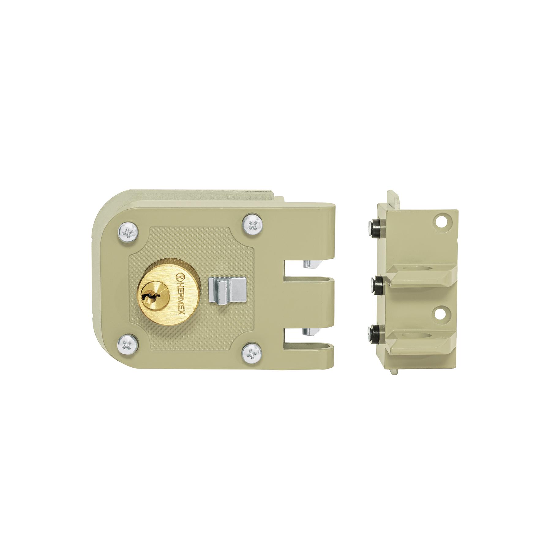 CERRADURA SOBREPONER, PUERTA CORREDIZA, CLÁSICA, DERECHA