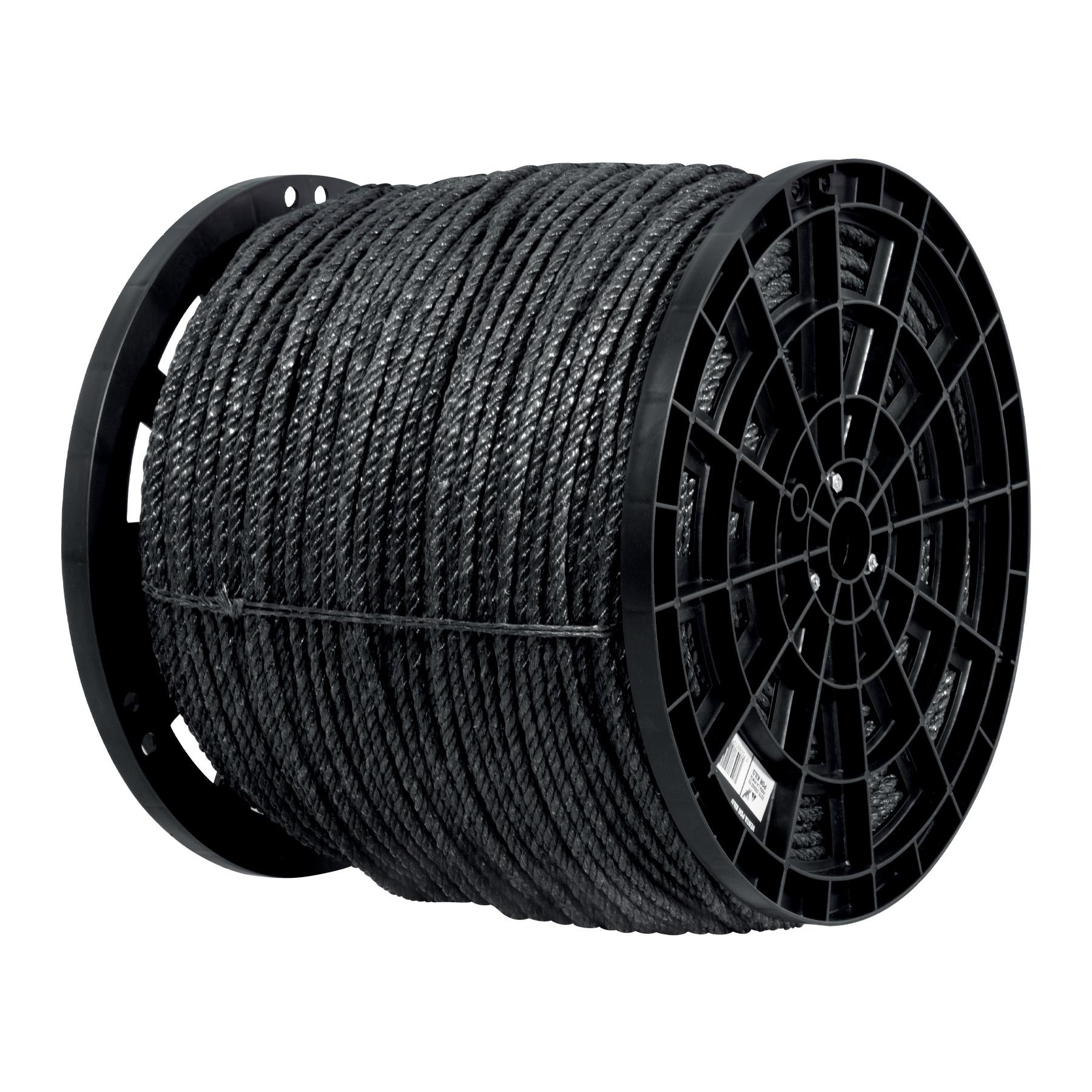 KILO CUERDA NEGRA PP 8 MM, ROLLO 20 KG