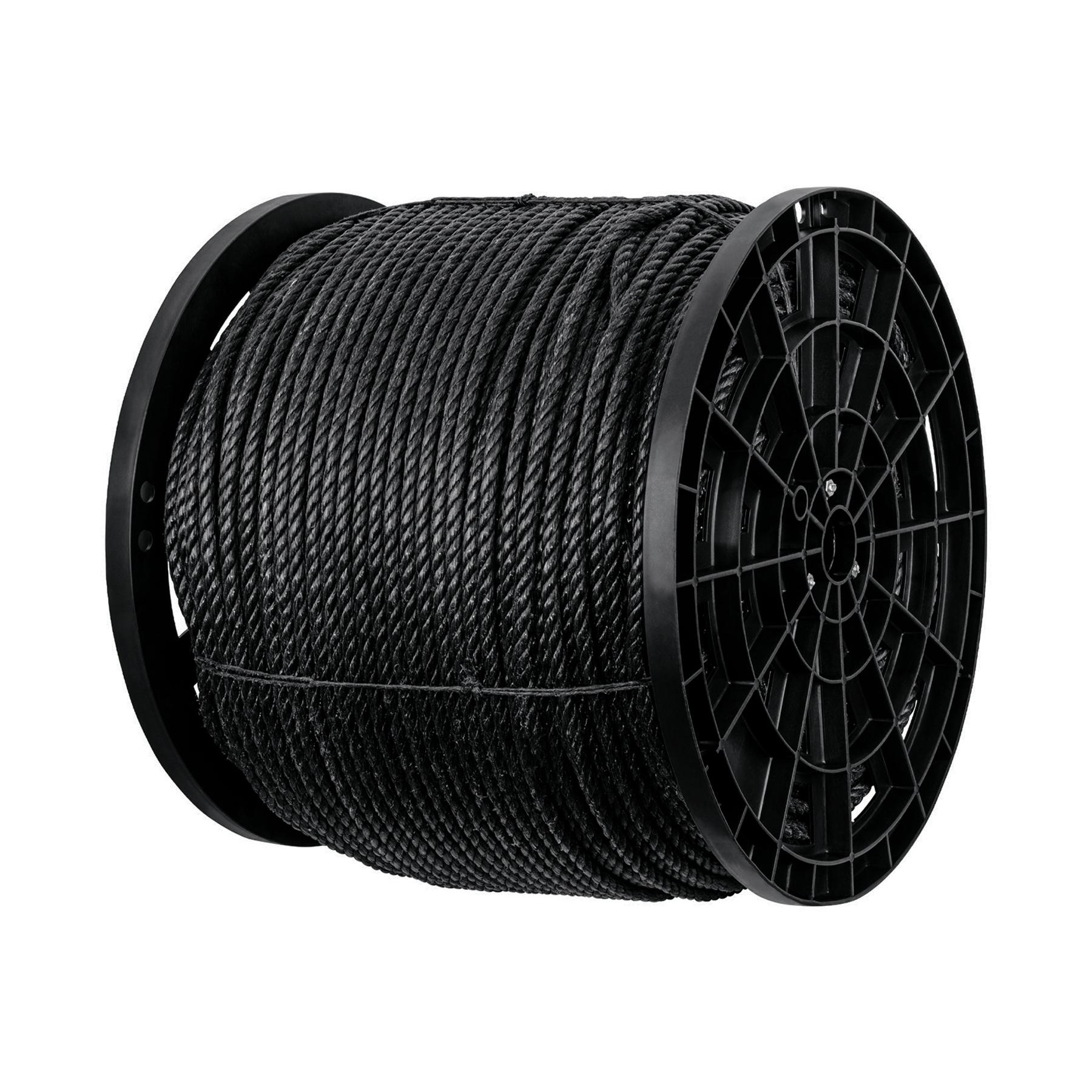 KILO CUERDA NEGRA PP 10 MM, ROLLO 20 KG