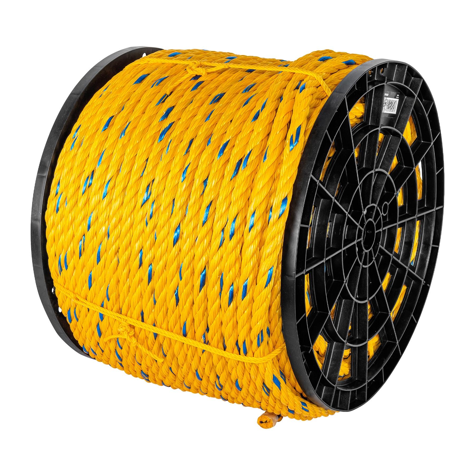 KILO DE CUERDA AMARILLA DE POLIPROPILENO 19 MM, ROLLO 30 KG