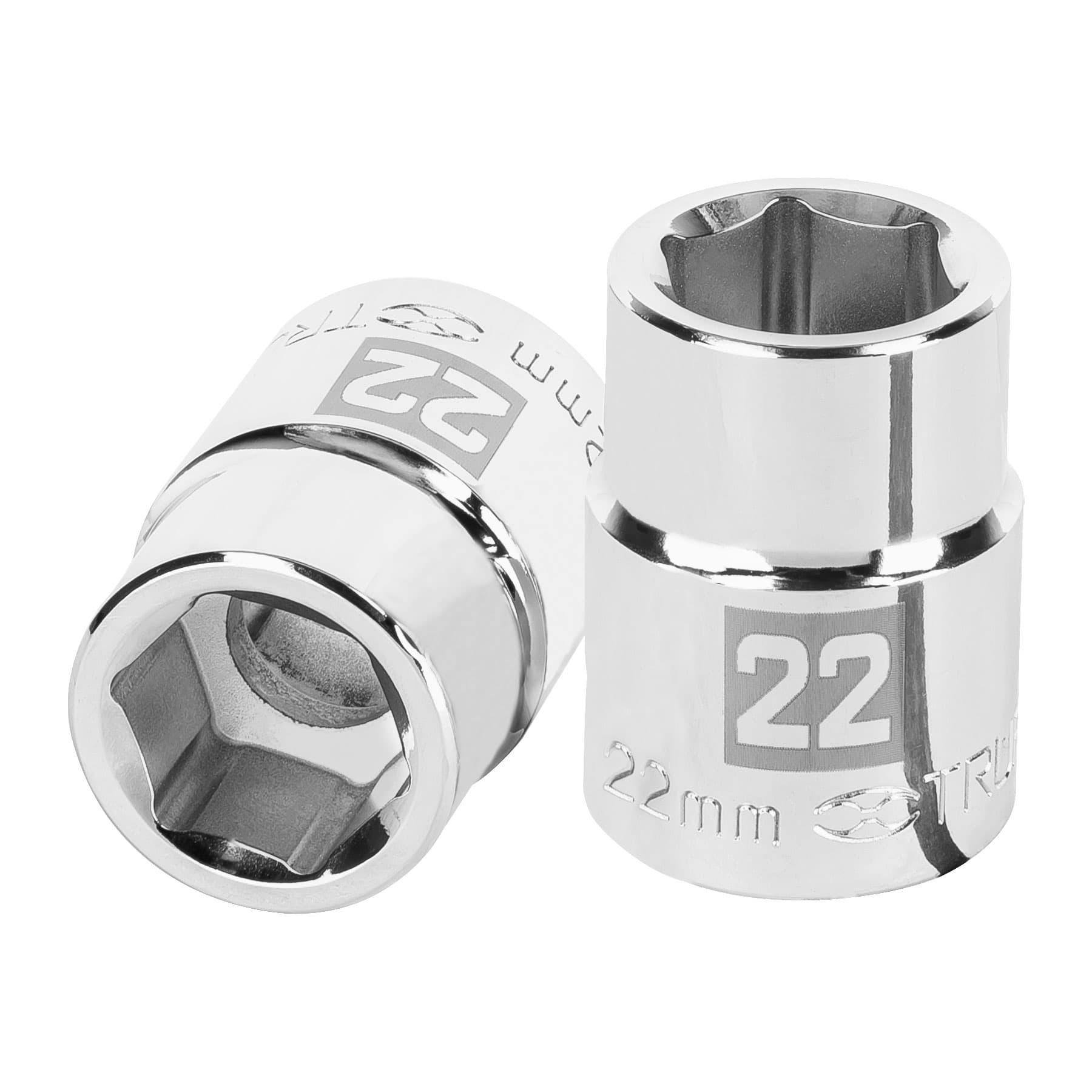 DADO DE 22 MM, 6 PUNTAS, CUADRO 3/4', TRUPER