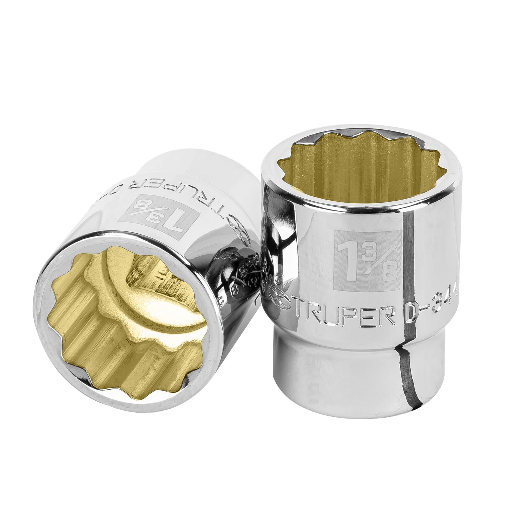 DADO DE 1-3/8', 12 PUNTAS, CUADRO 3/4', TRUPER