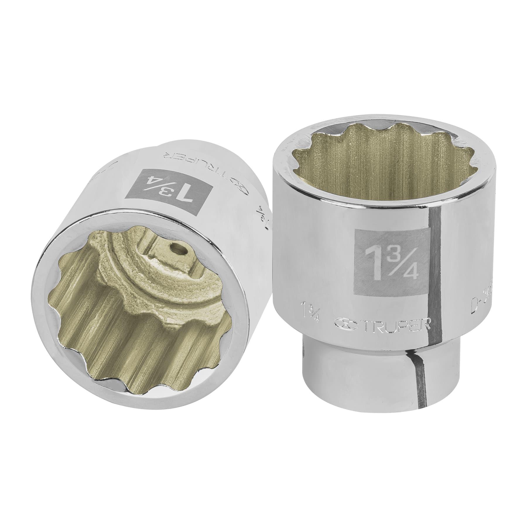 DADO DE 1-3/4', 12 PUNTAS, CUADRO 3/4', TRUPER