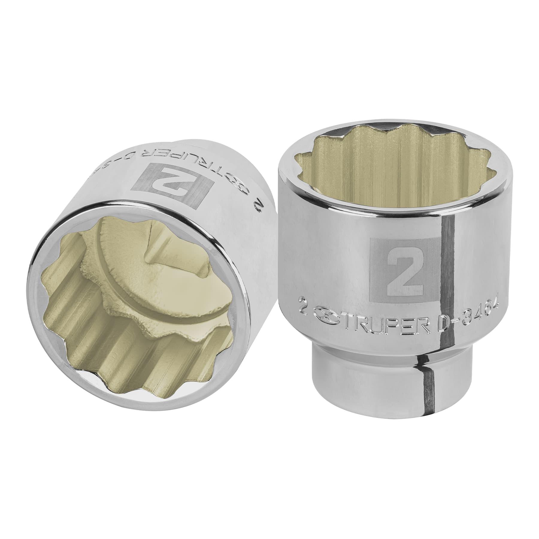 DADO DE 2', 12 PUNTAS, CUADRO 3/4', TRUPER