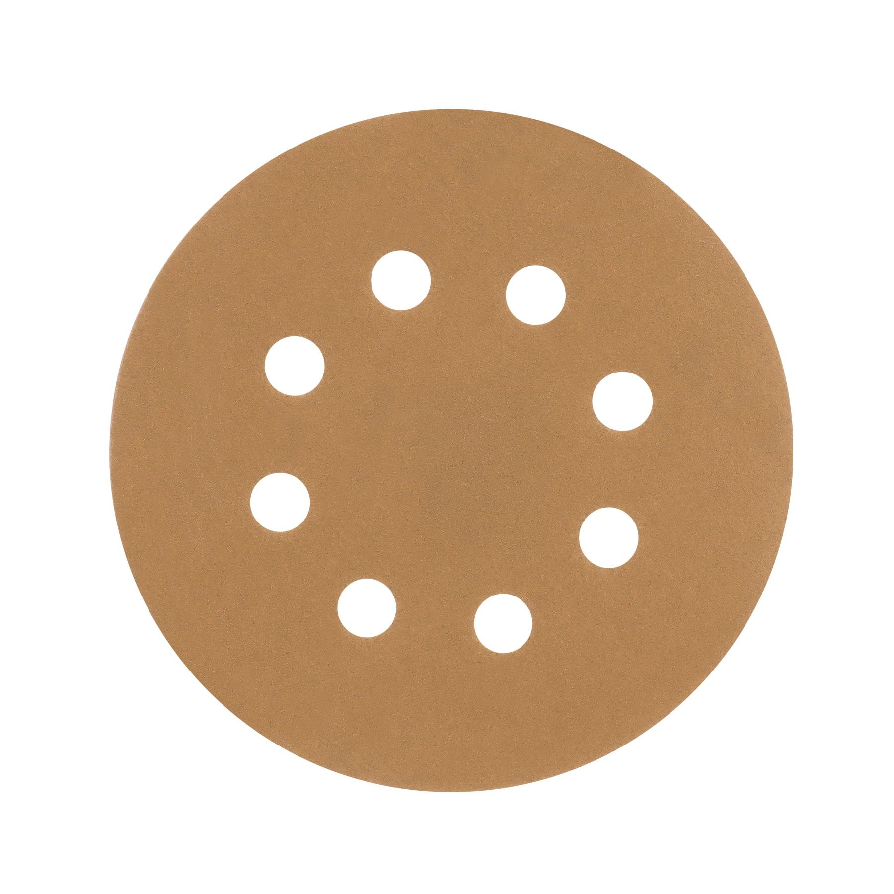 "DISCOS DE LIJA 5"" GRANO 220 CON SOPORTE DE MATERIA TEXTIL, 5 PZAS"