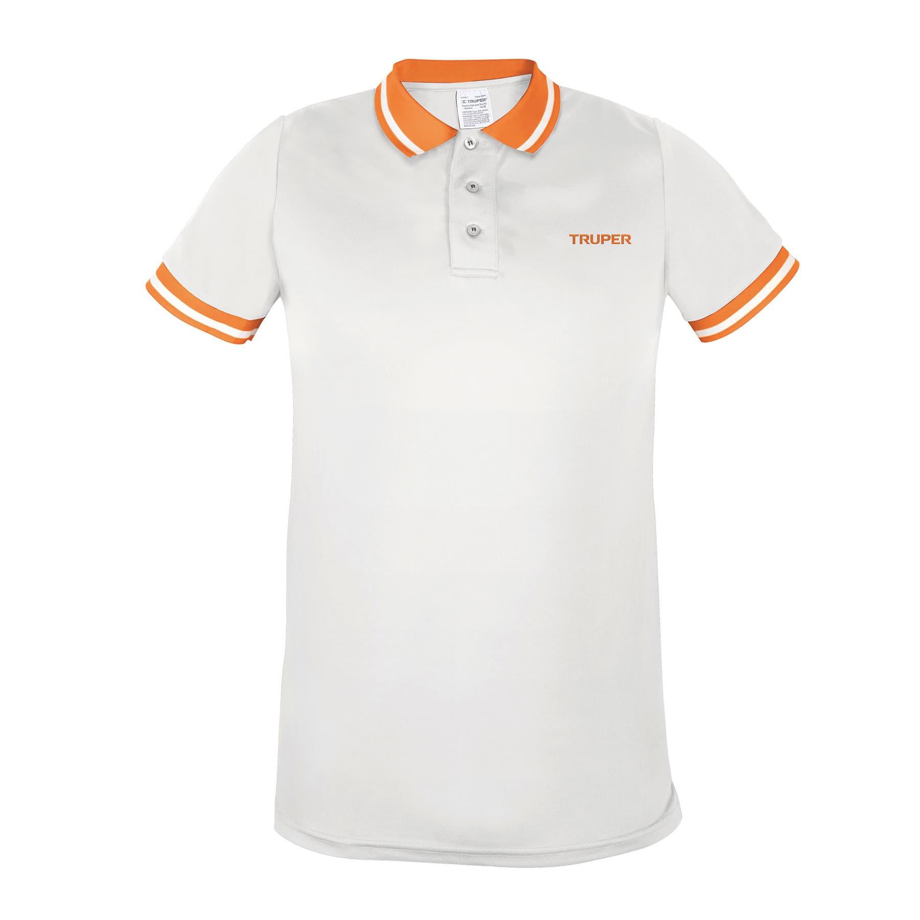 PLAYERA POLO PERFORMANCE BLANCA, PARA CABALLERO, TALLA M