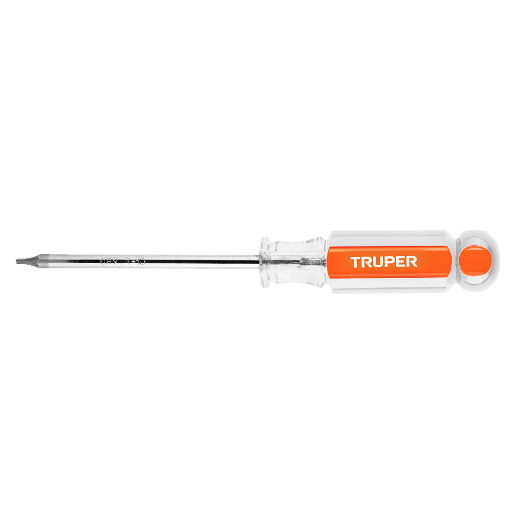 DESARMADOR PUNTA TORX T 10 MANGO DE ACETATO, TRUPER