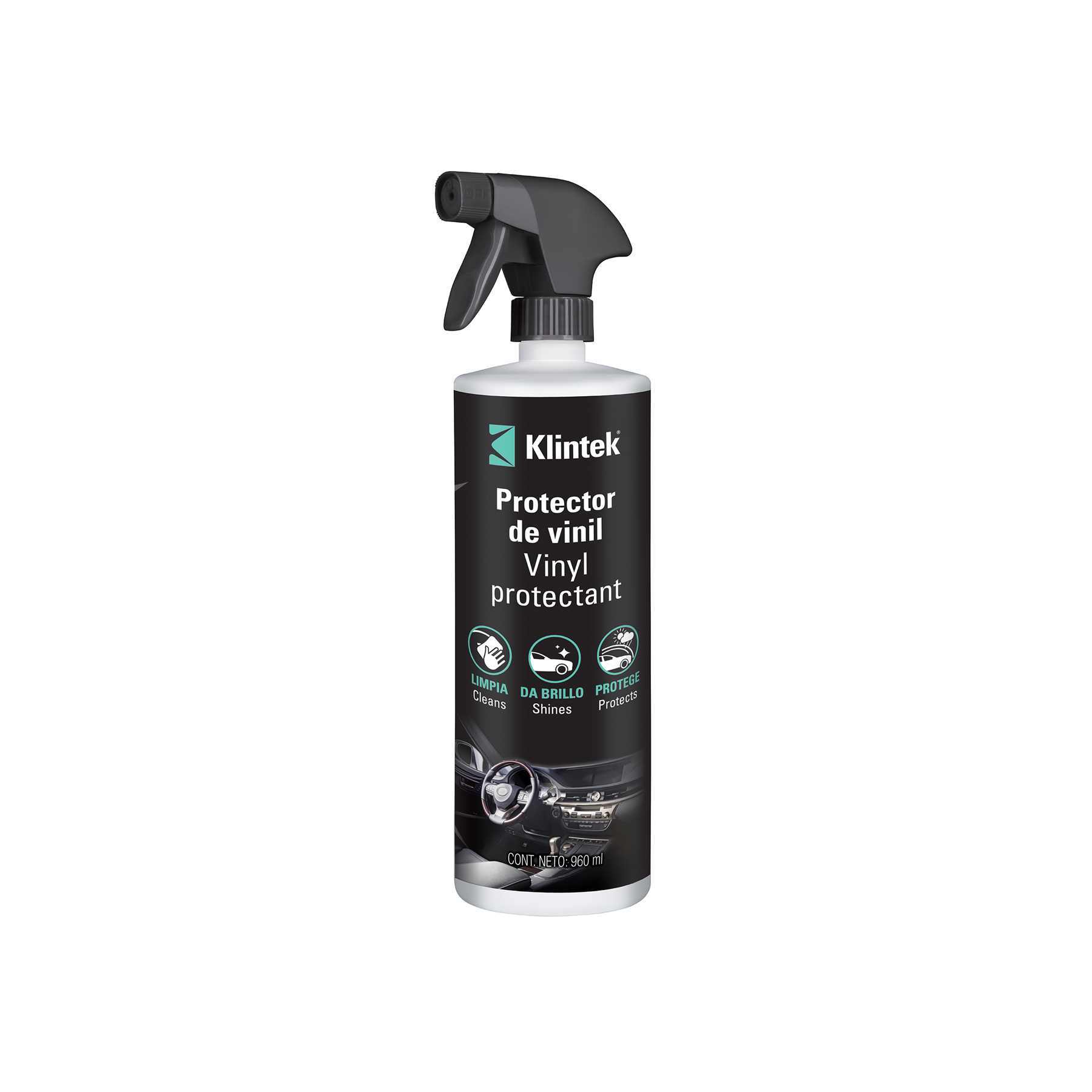 LÍQUIDO PROTECTOR DE VINIL, 960 ML, KLINTEK