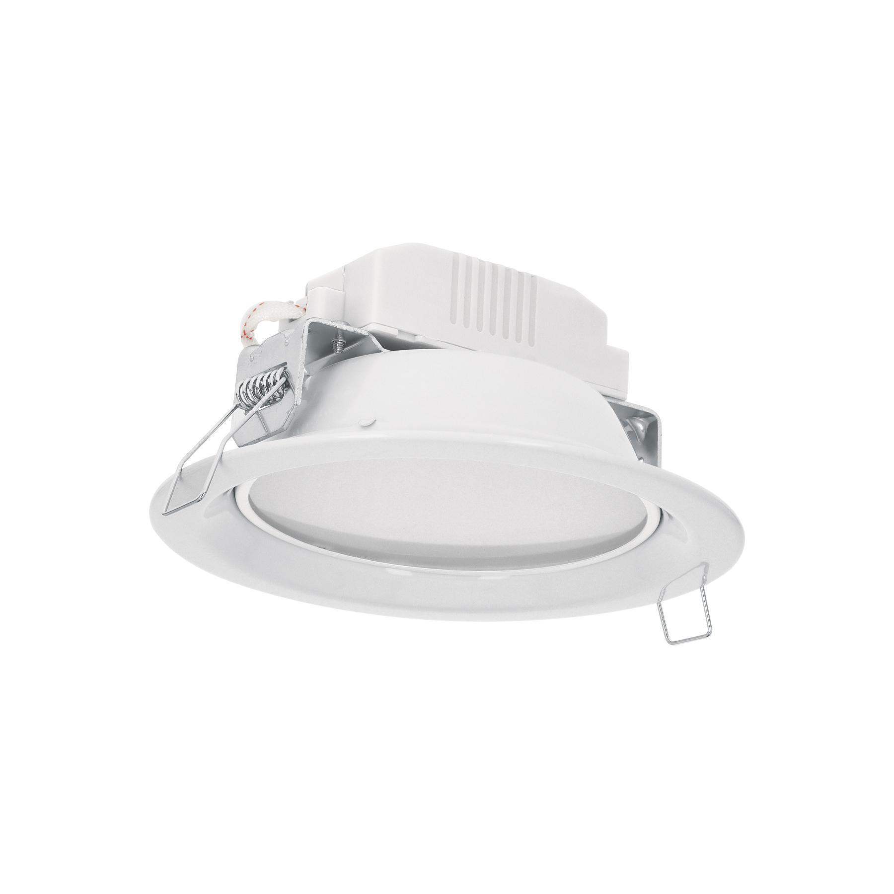 LUMINARIO LED EMPOTRADO REDONDO DE 6 W, LUZ CÁLIDA, VOLTECK