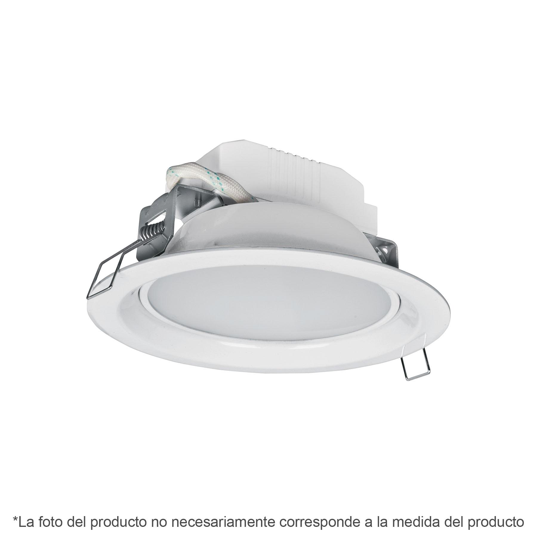 LUMINARIO LED EMPOTRADO REDONDO DE 12 W, LUZ CÁLIDA, VOLTECK