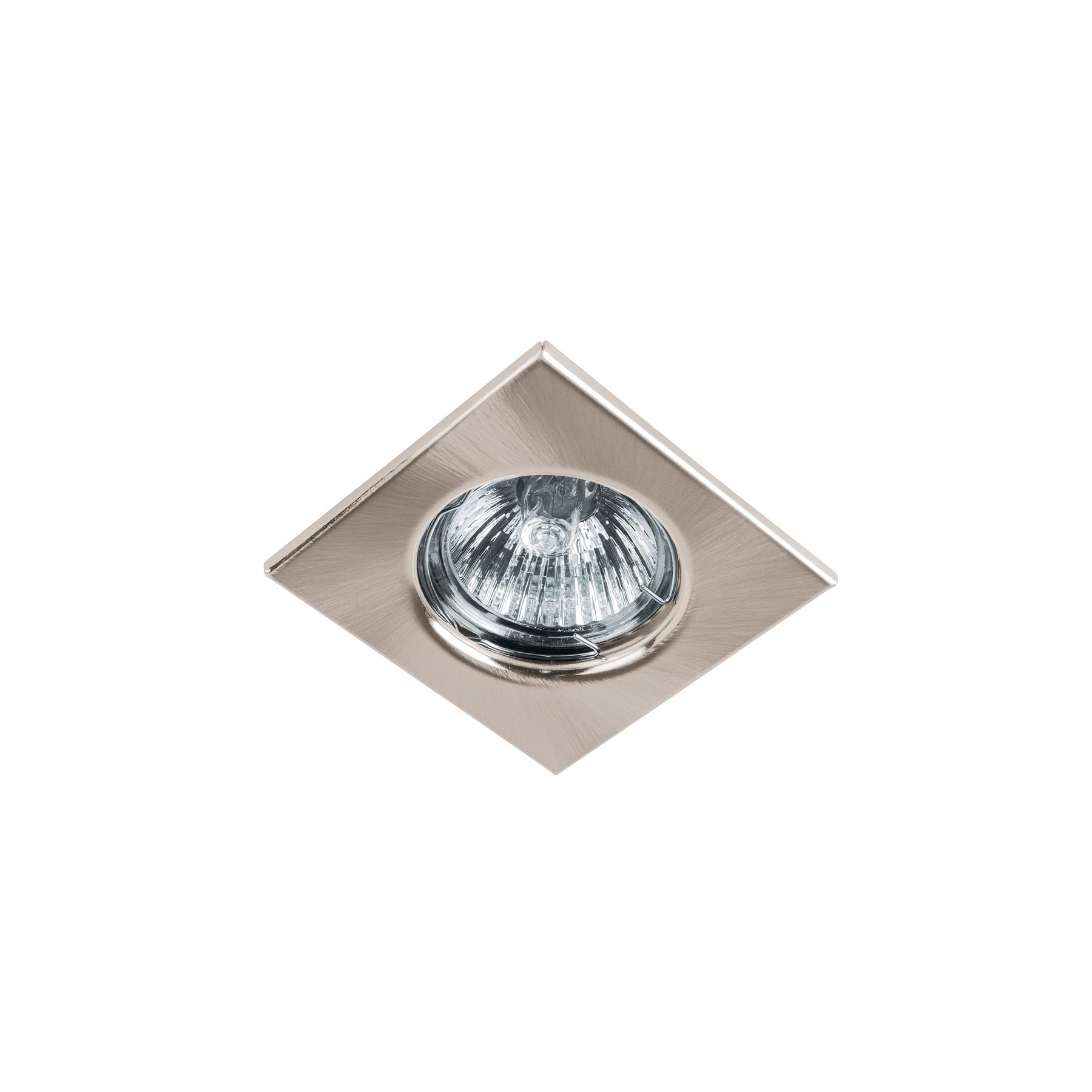 LUMINARIO CUADRADO SATÍN SPOT FIJO, LÁMPARA NO INCLUIDA