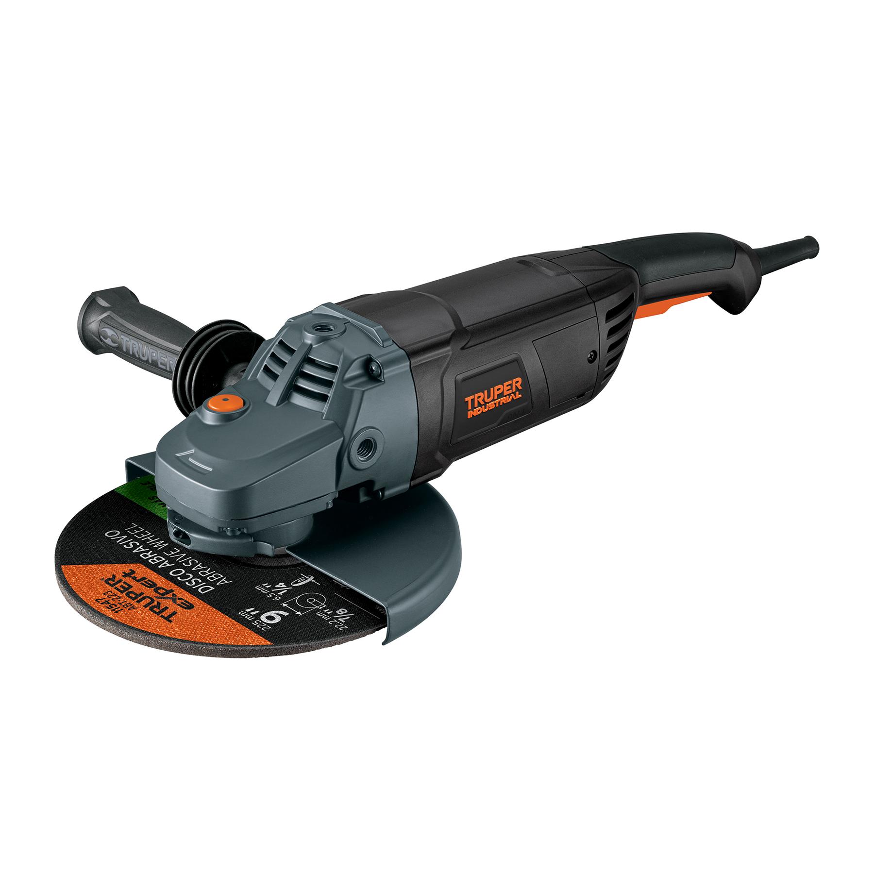 ESMERILADORA ANGULAR 9' 2450 W, TRUPER EXPERT