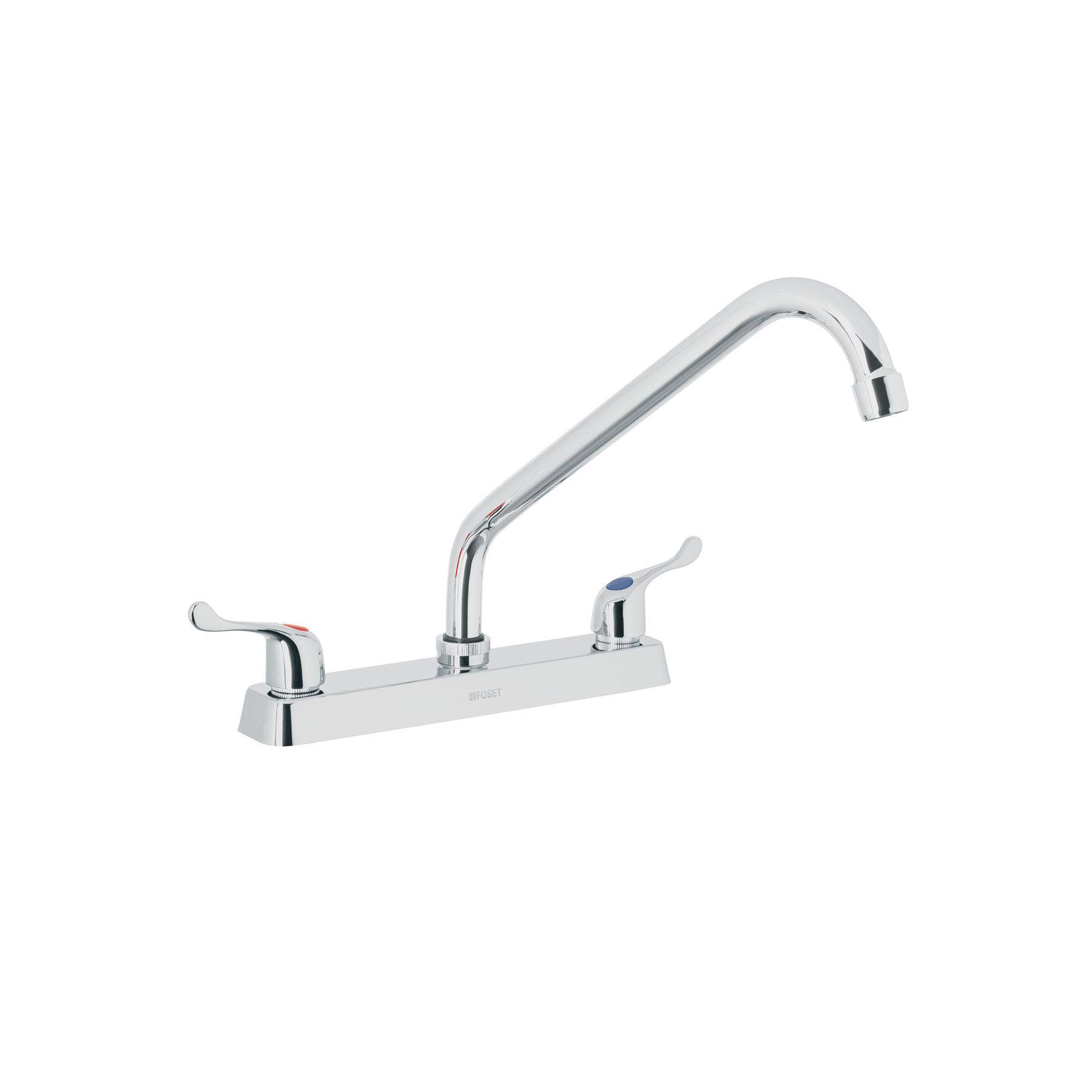 MEZCLADORA 8' P/FREGADERO, CUELLO LARGO, MANERALES PALANCA