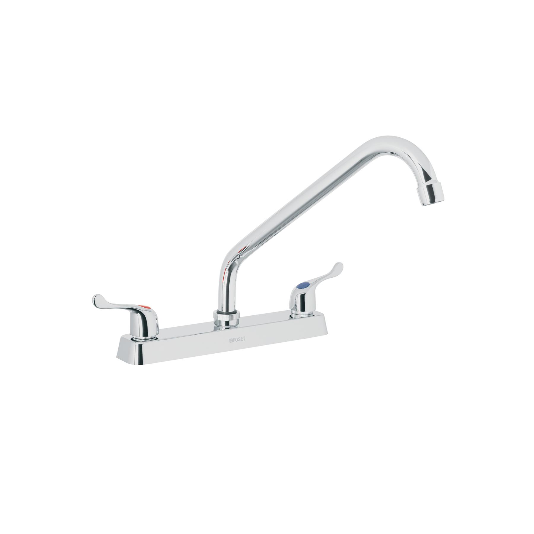 MEZCLADORA 8' P/FREGADERO, CUELLO LARGO, MANERALES PALANCA